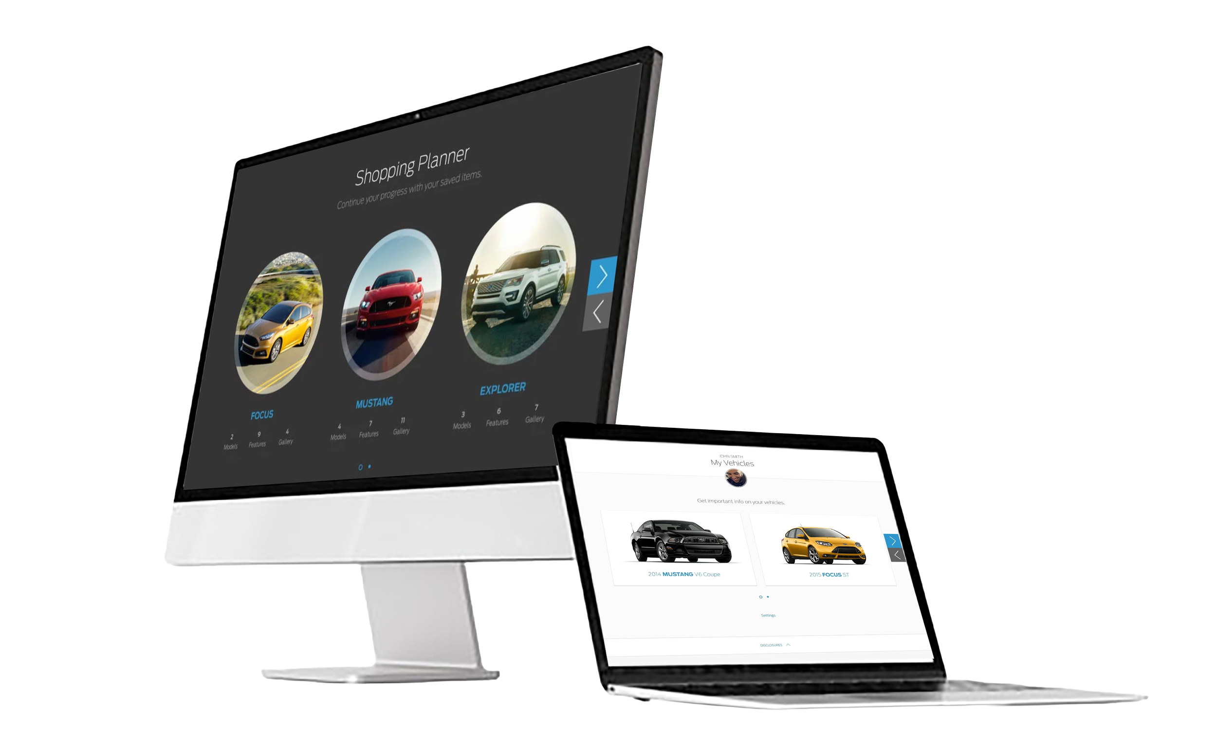 Shopping Planner landing screen  & Owner’s Dashboard