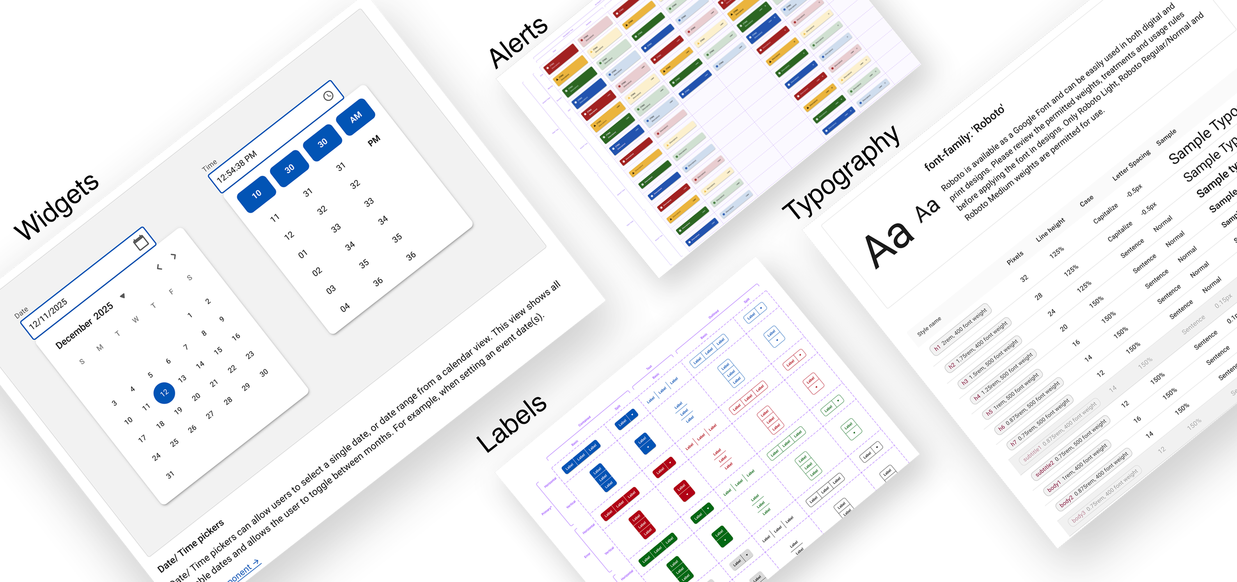 design system screens