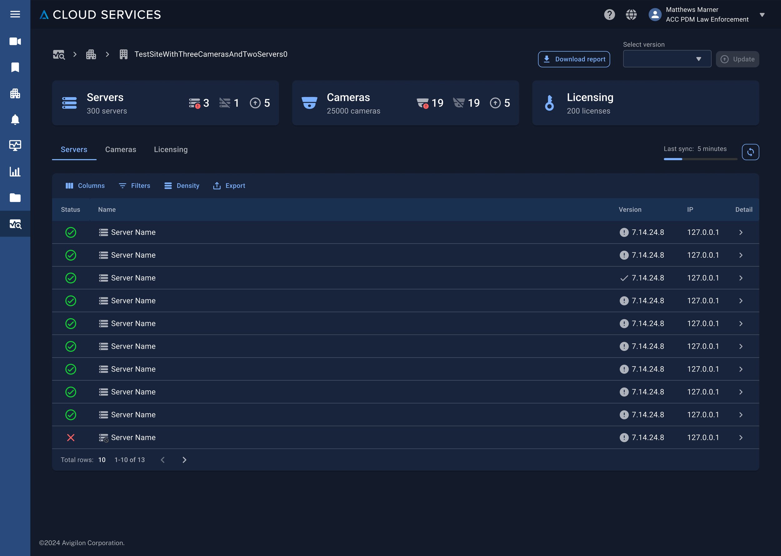desktop view of cameras