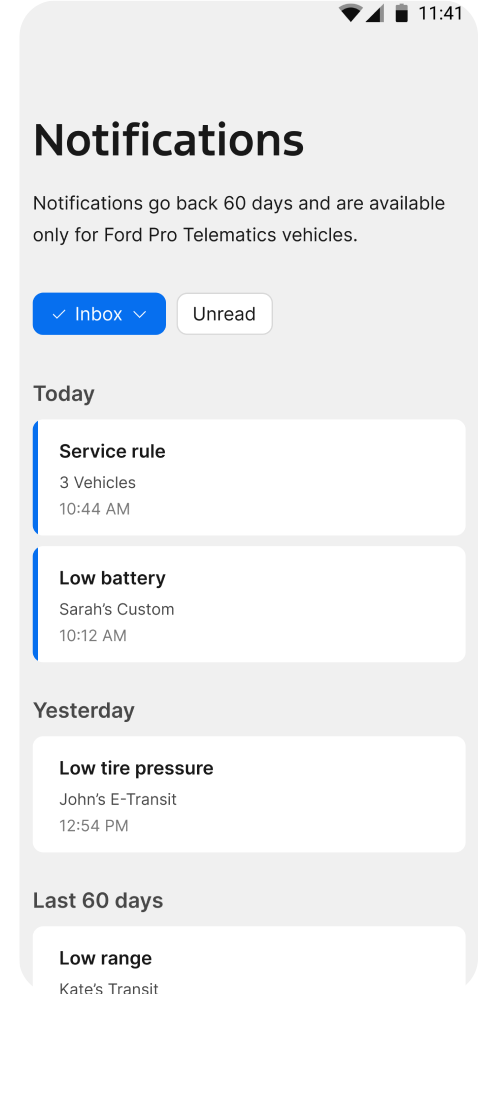 Get notifications about your fleet