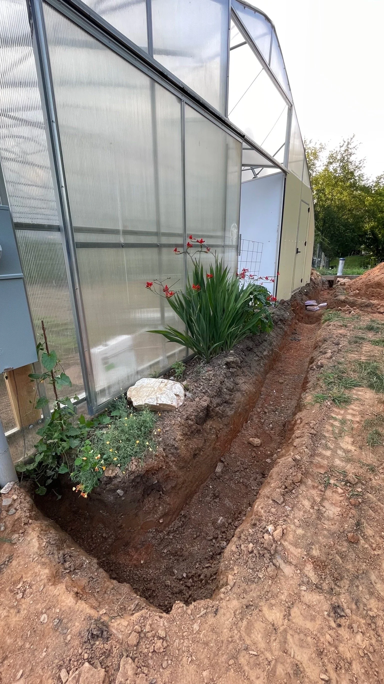 Trenching Close to Building