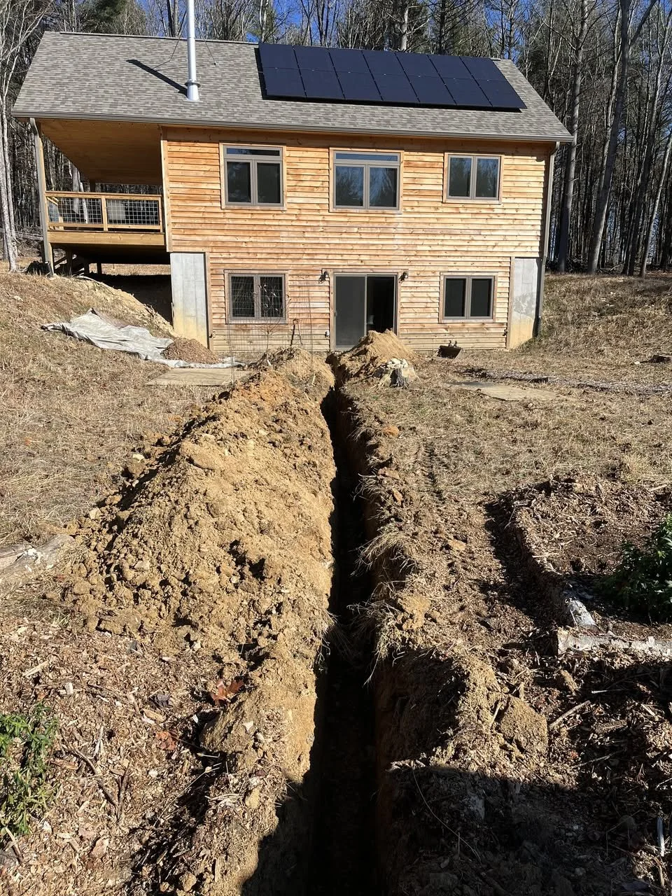 Trench Dug &amp; Backfilled