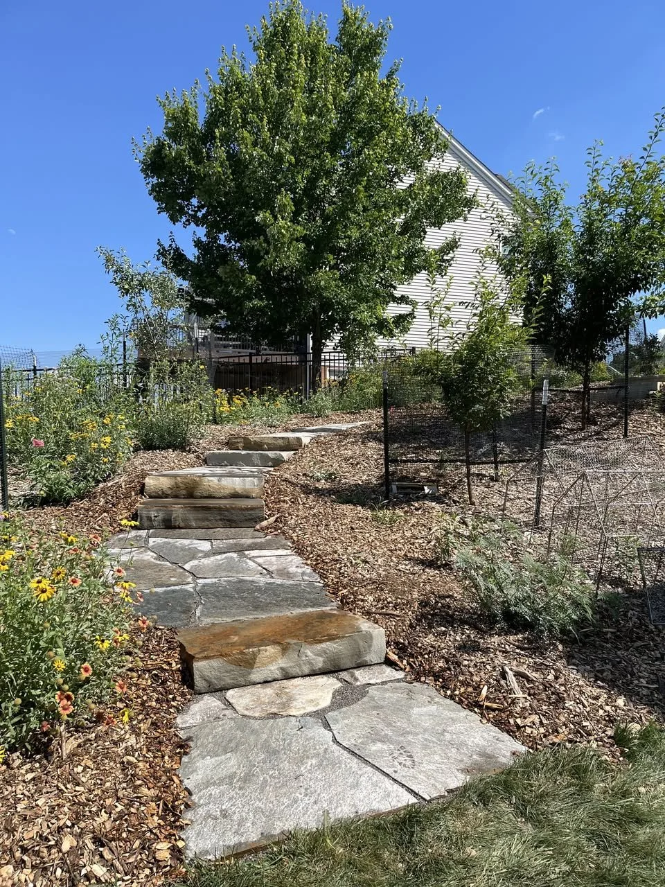 Natural Stone Garden Pathway