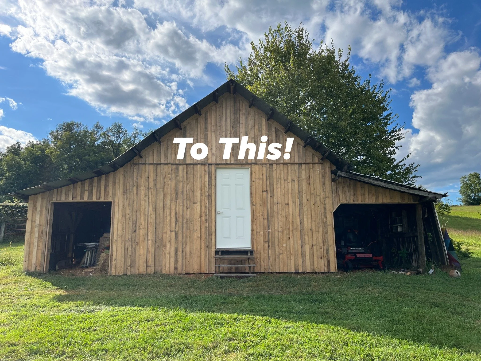 Re-siding an Old Barn