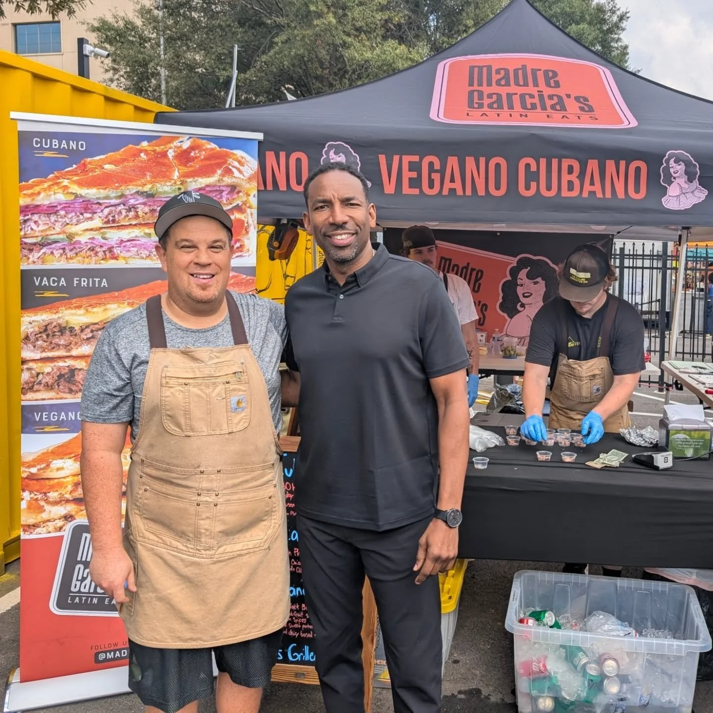 Still buzzing from the grand opening of @smorgasburgatlanta this past weekend! It was a record day for us and it was an honor having Mayor @andreforatlanta swing by and taste the recipes my family has passed down for generations. ATL - we&rsquo;re ju