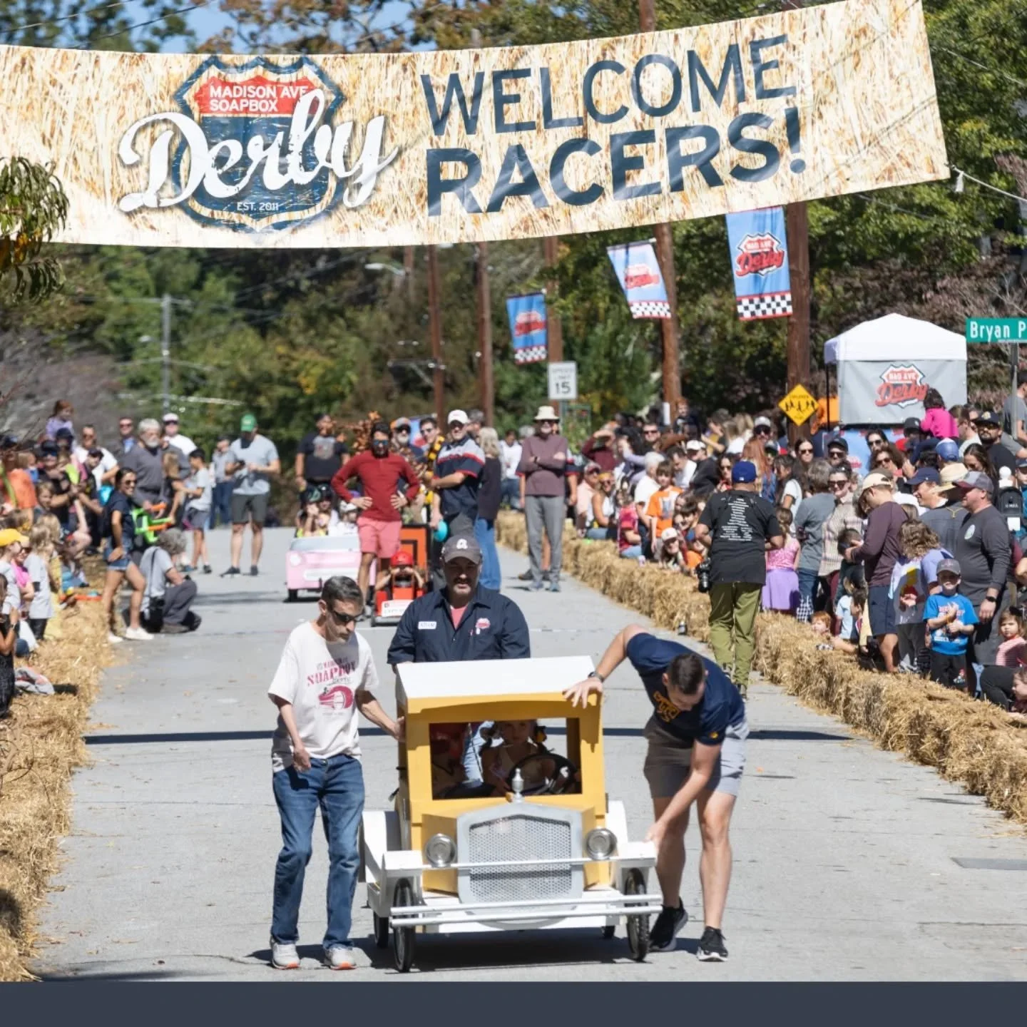 🏁 This Saturday is race day! 🏁

🏎️ We'll be at the 14th Annual @madavederby right here in Decatur. My neighbors put on one of the best community events around - a homemade soapbox derby!  Family fun, fast cars, and slow-cooked pork - what more cou