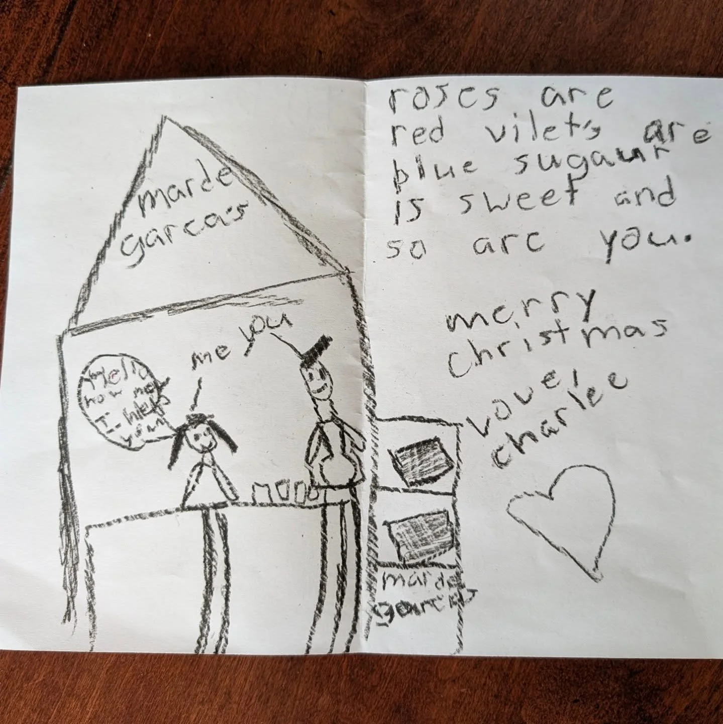 Happy holidays from the Garcias!

The best Christmas present I received this year came from my kids, hands down.

Already picking out a frame!