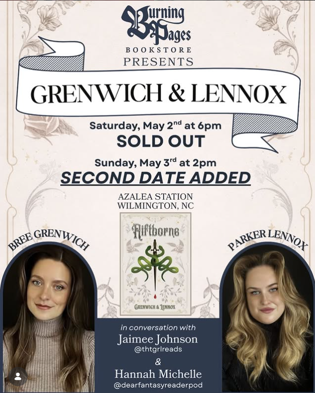 Grenwich &amp; Lennox Q&amp;A: Burning Pages Bookstore