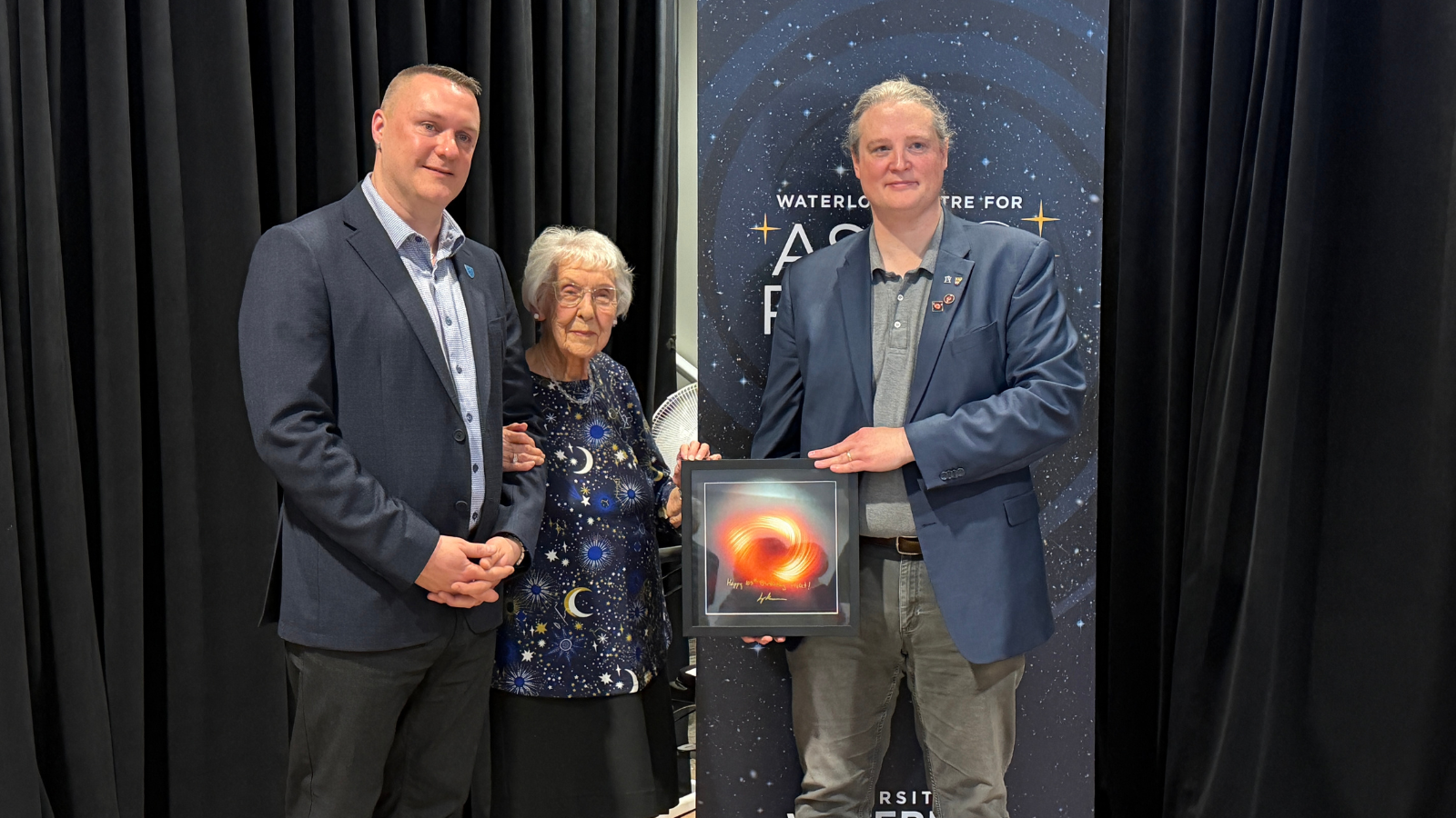 At 105 Years Old: Resident Receives Historic Black Hole Image from Astrophysicist