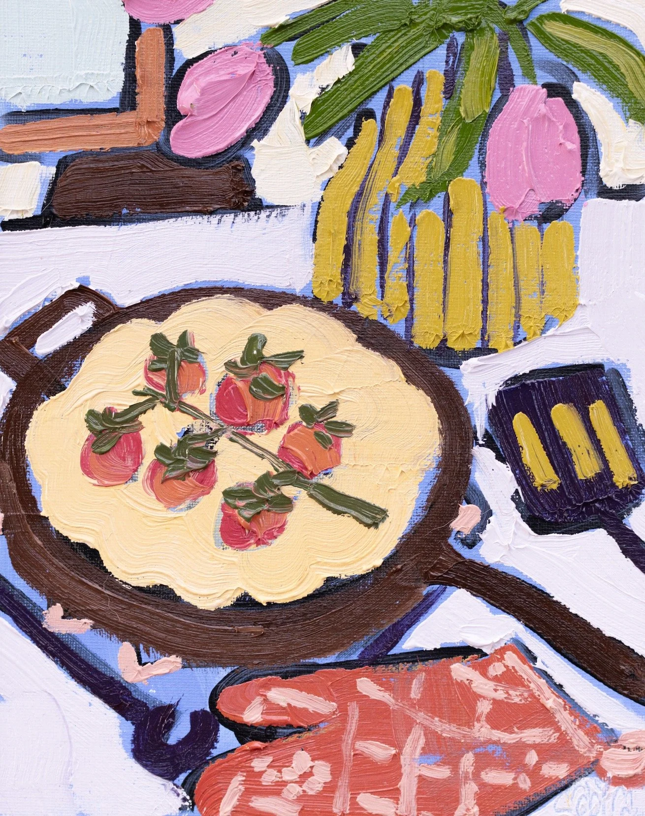 frittata painting oil kitchen decor.jpg