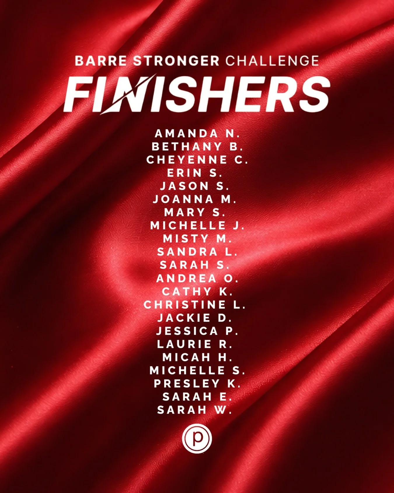 To our Barre Stronger finishers 🤍

You showed up on the days you felt strong&hellip; and the days you didn&rsquo;t.
That&rsquo;s what this challenge is all about.

We are so proud of every single one of you who made it to the finish line ❤️

If you 