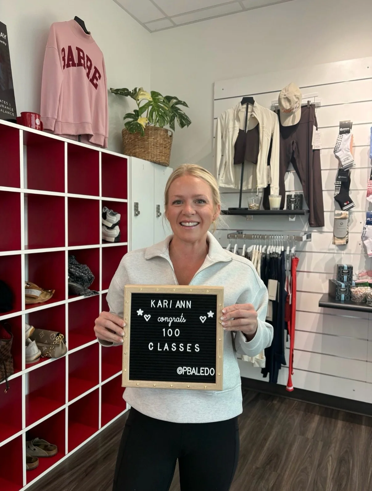 Triple digits for Kari Ann 💯
100 classes and making it look easy &mdash; we LOVE to see it 👏
Strong, consistent, and always bringing the best energy into the room ✨
So proud of you!!!