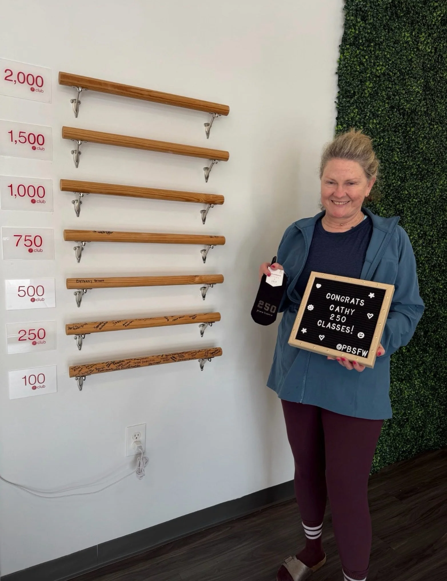 250 classes for Cathy 👏🏼✨
Such an incredible milestone and so well deserved. Your consistency, strength, and dedication continue to inspire us week after week &mdash; we are so proud of you!! 🤍