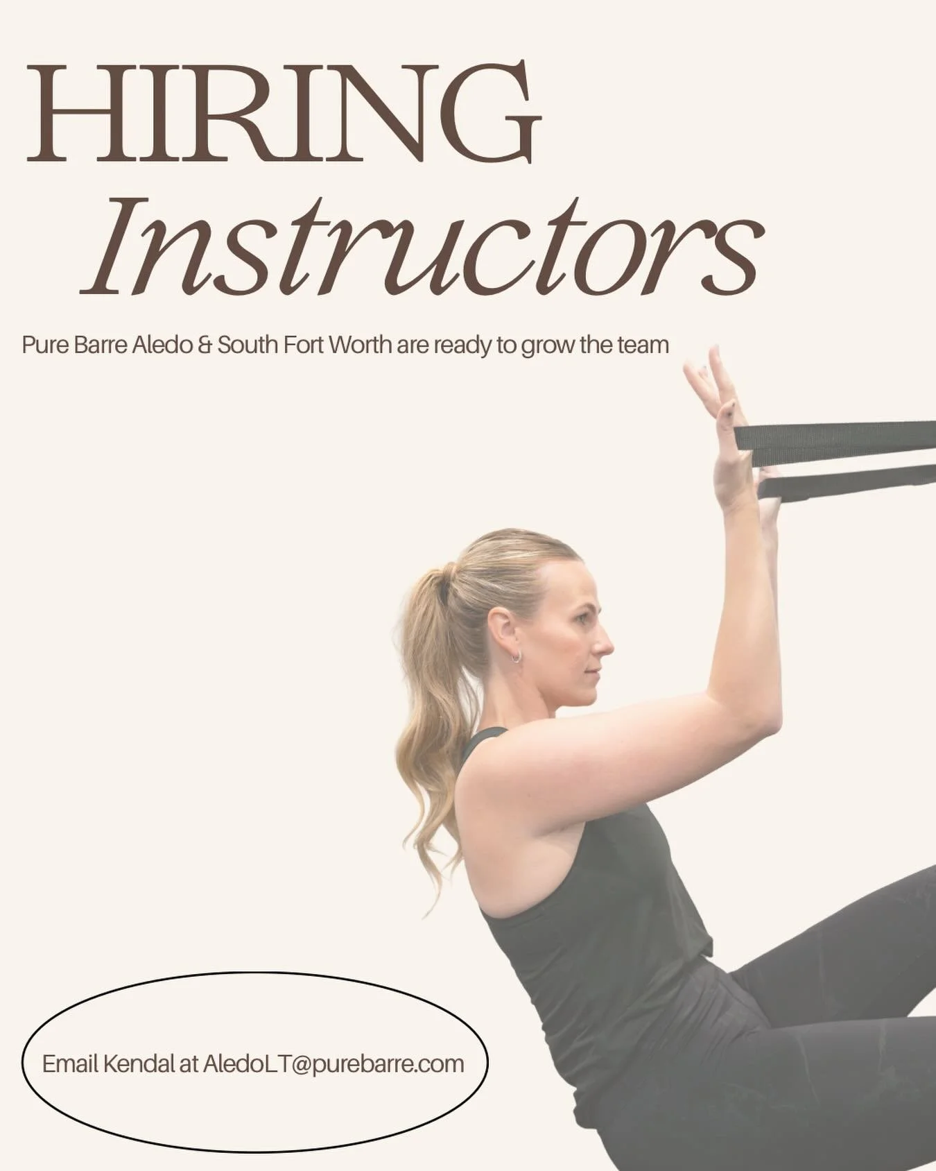 We&rsquo;re hiring instructors for our Pure Barre Aledo &amp; South Fort Worth studios! 🤍

We&rsquo;re excited to continue growing our team with individuals who understand that being an instructor is about so much more than just showing up to teach 