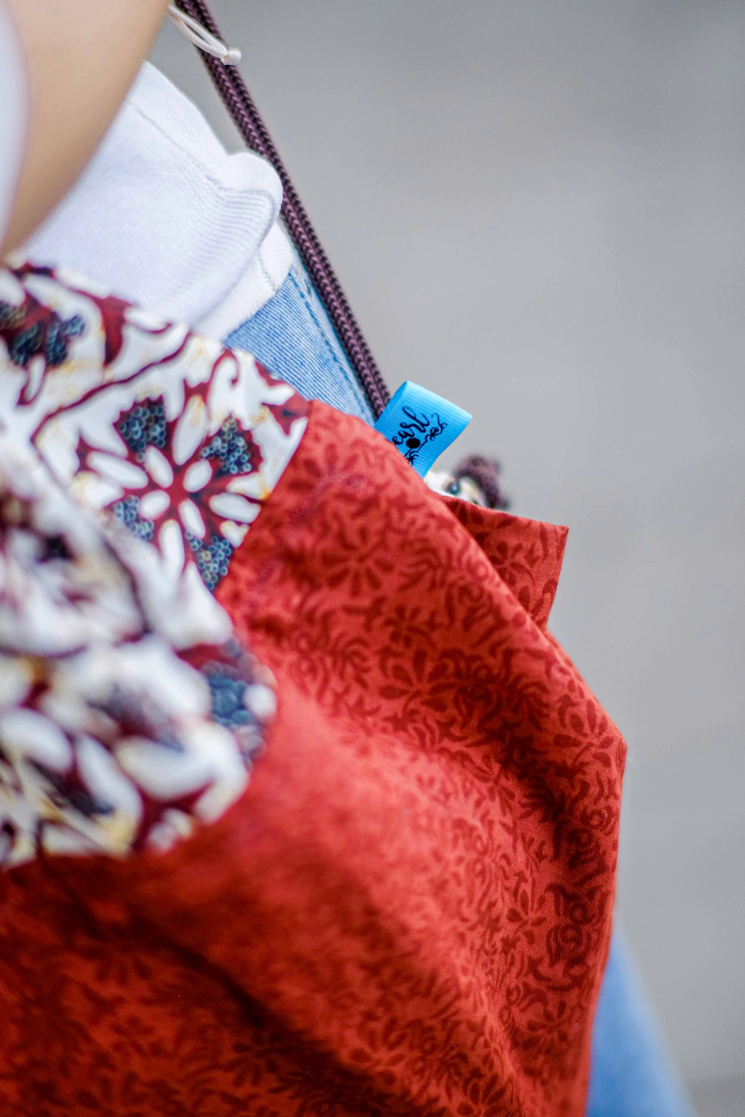 Rust & Burgundy Floral Batik Drawstring Backpack 14.jpg