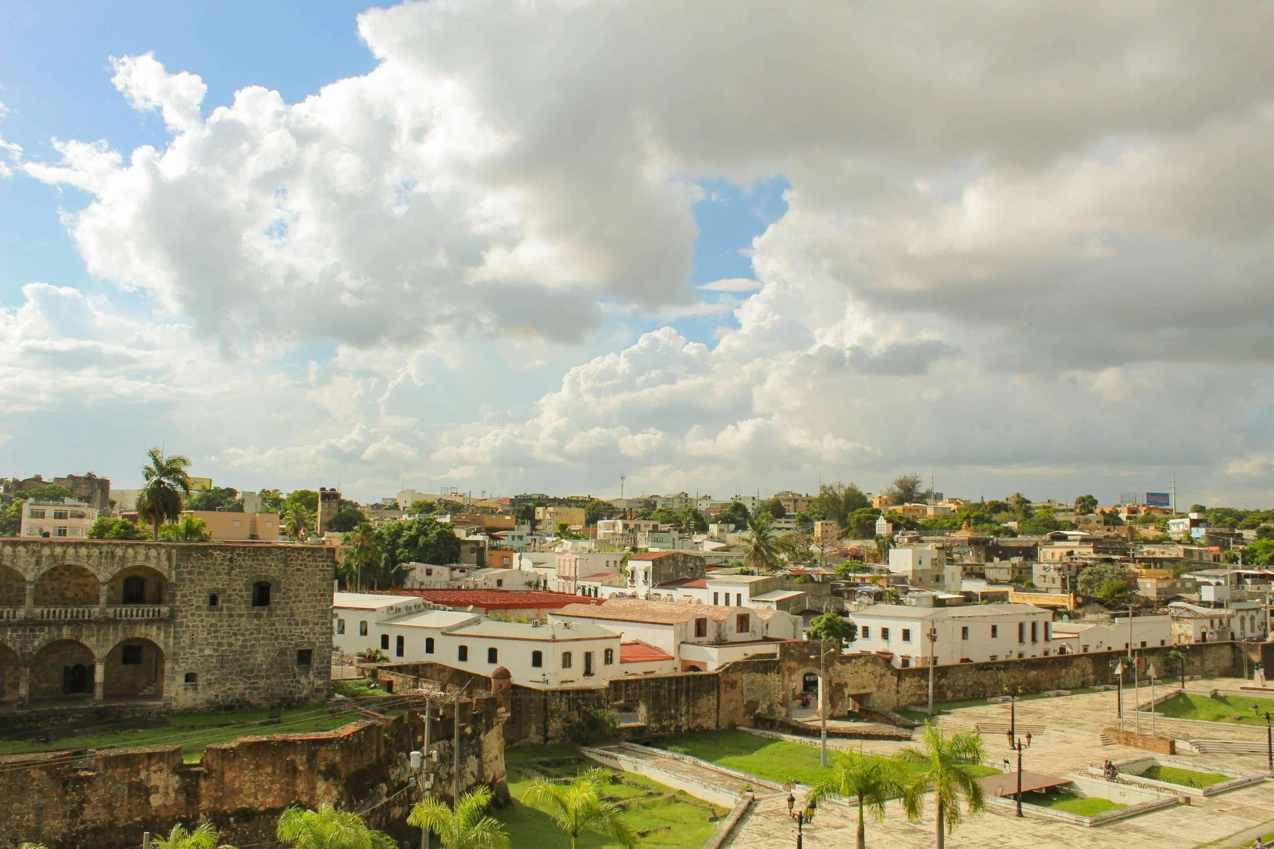 Photograph of a town in the Dominican Republic.