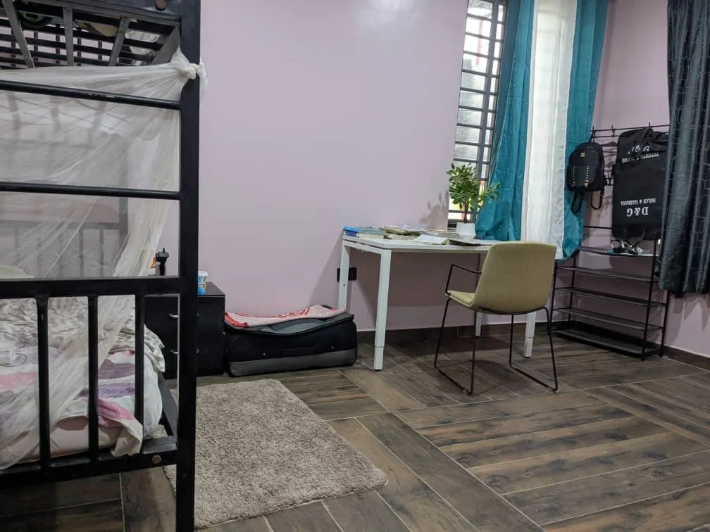 Photograph of housing writing desk.