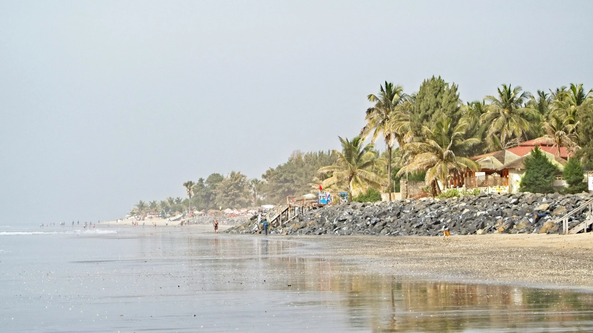 Photograph of Senegambia beach, The Gambia.