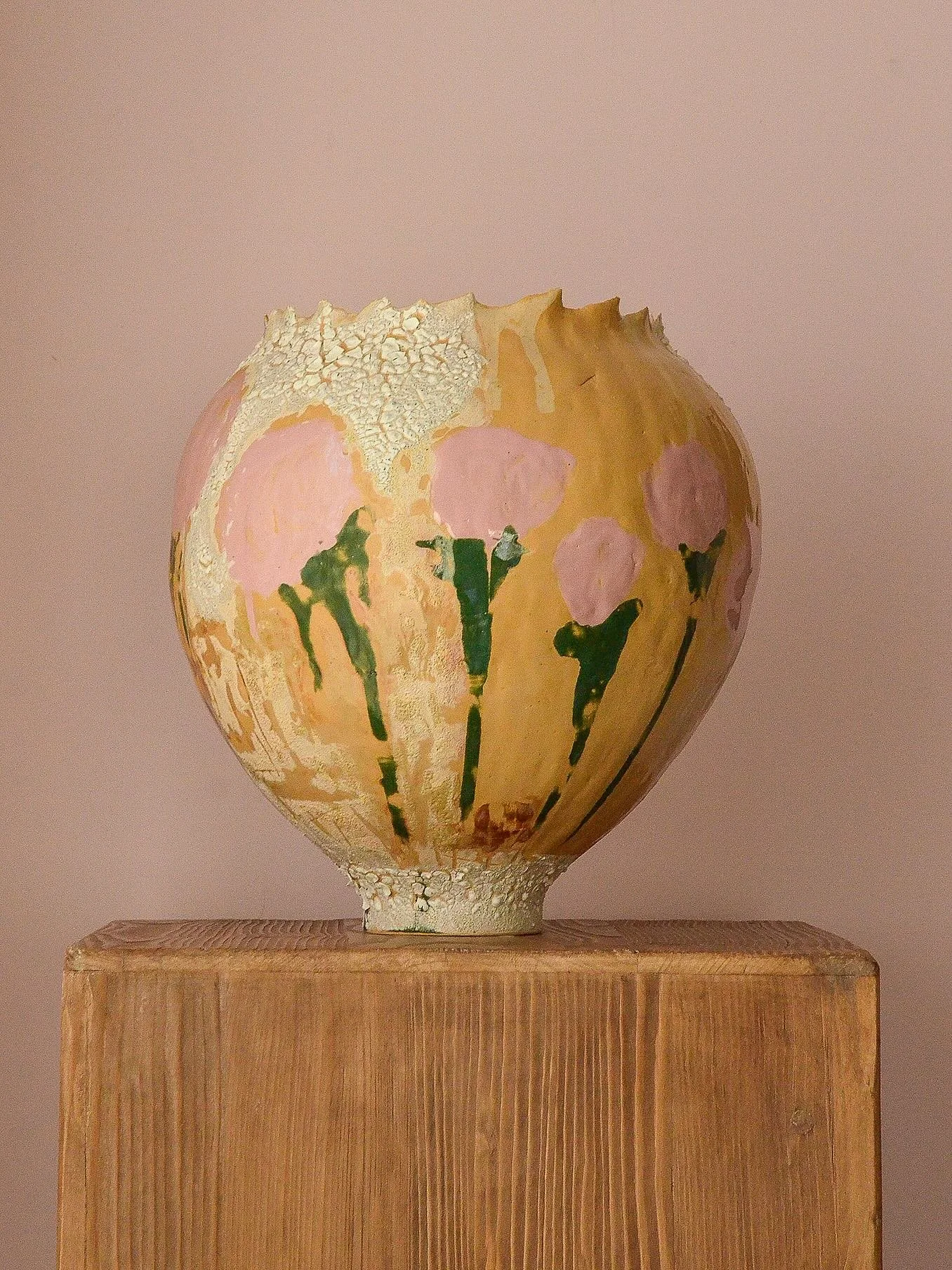 my sister was craving yellow :) she is a mother of five but she&rsquo;ll mother anyone who needs it. her love has no bounds. love you ronia. 

fruits of my labour 
12&rdquo; x 12&rdquo; 
stoneware, glaze