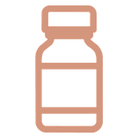 Icon of a brown pill or capsule bottle