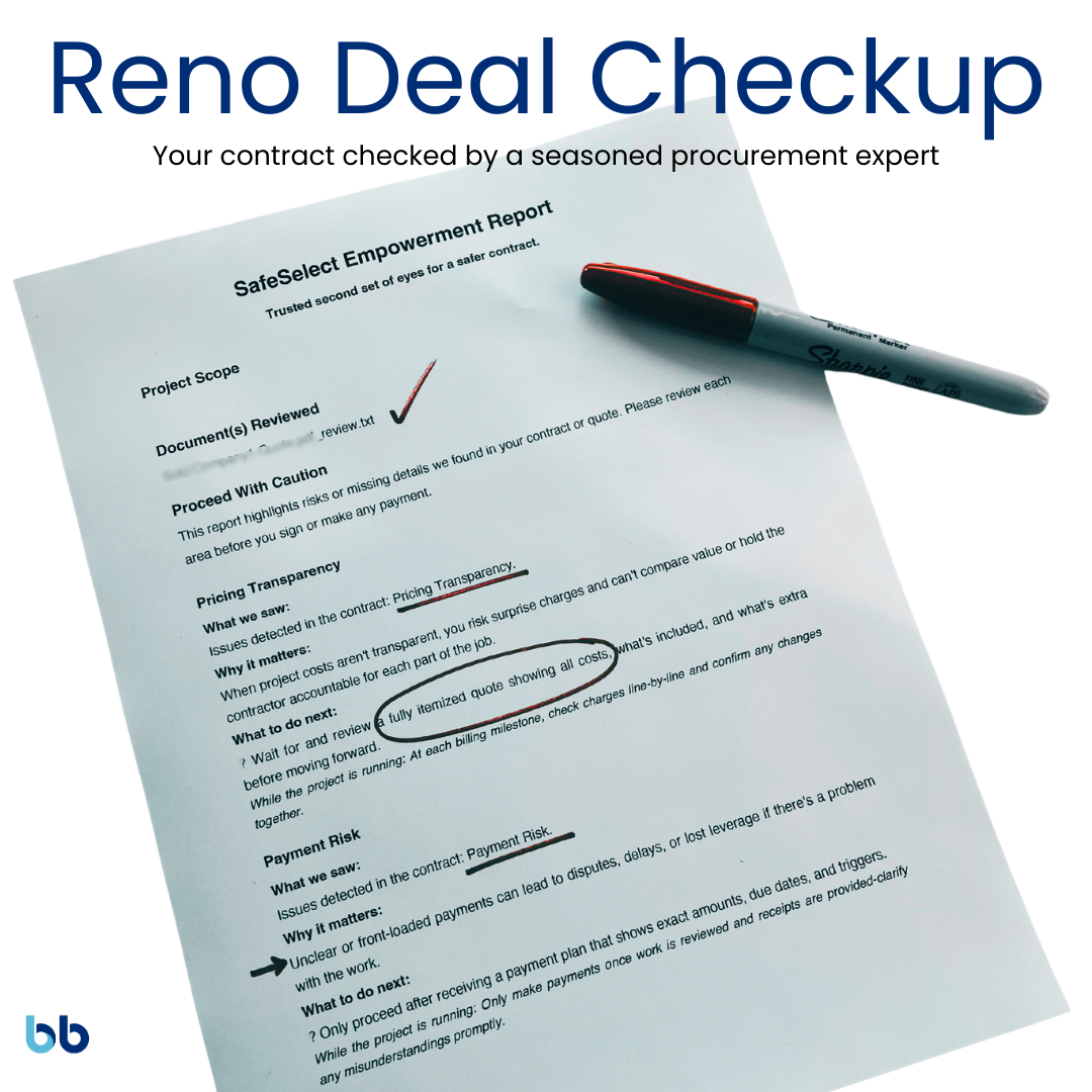 Reno Deal Checkup