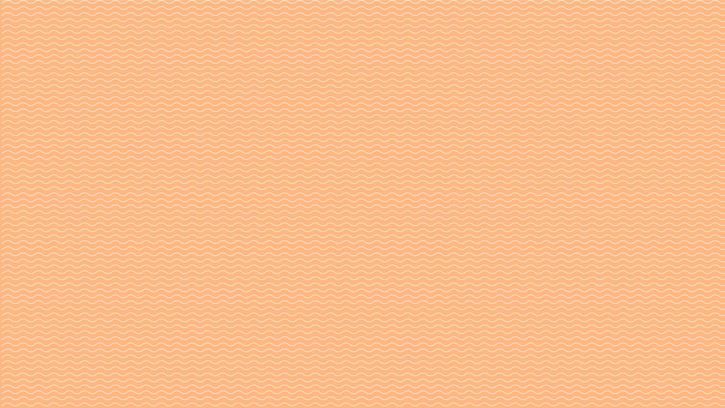 Un fond orange avec de petites vagues blanches répétées.