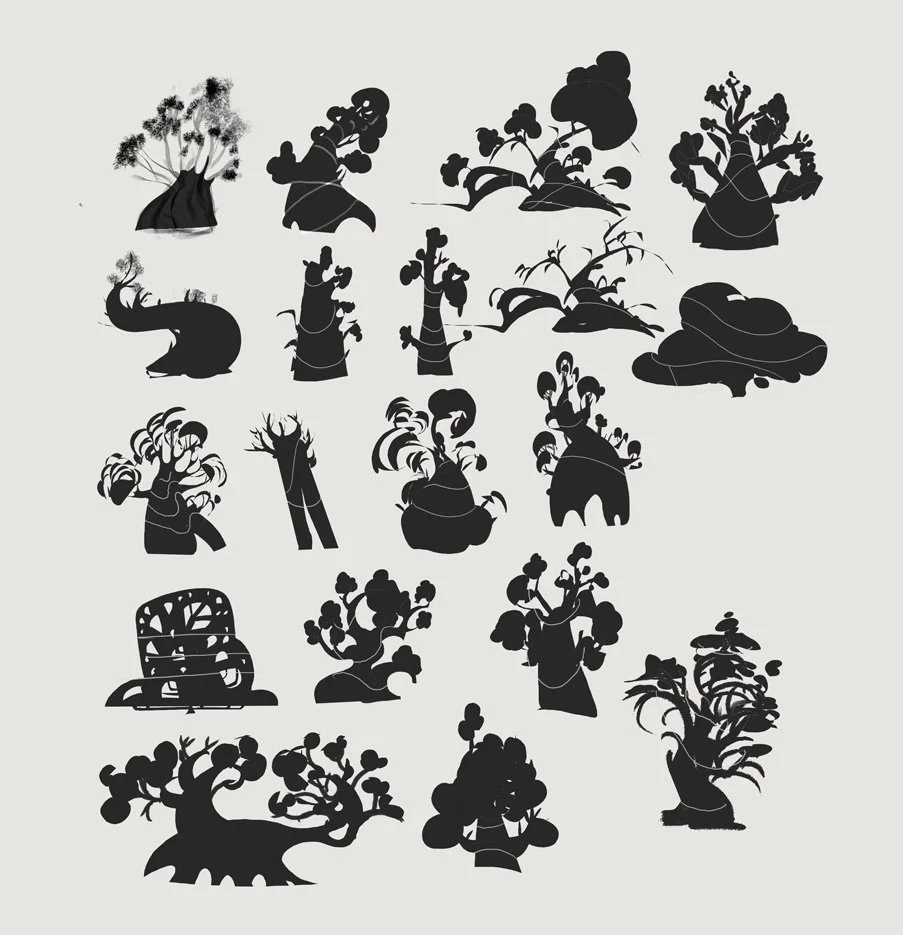 Thumbnail stage - silhouette exploration