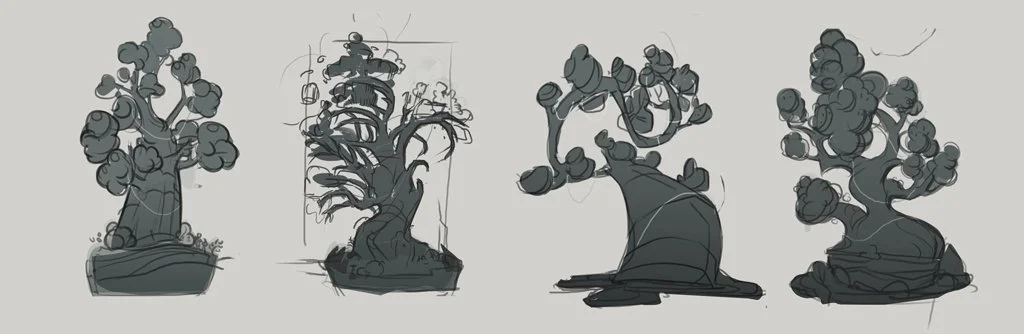 Detailed sketch of chosen thumbnails