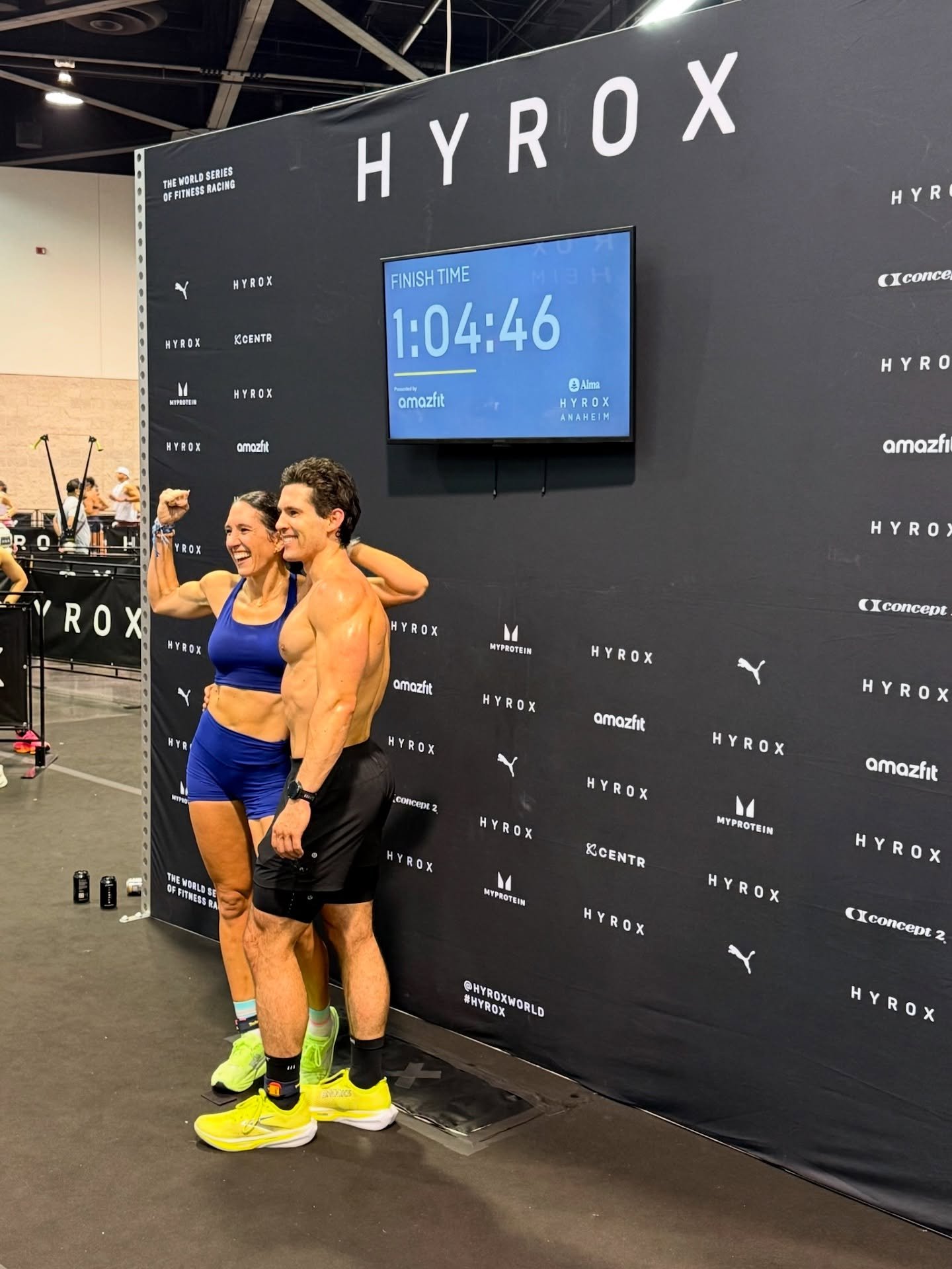 THAT feeling of trying something new for the first time >>> . every year I set a goal to tackle a challenge that is intimidating. Half Ironman, sub 3 marathon, unassisted pull up, 50k, etc. I&rsquo;ve done it! @hyroxamerica is an event I&rsq