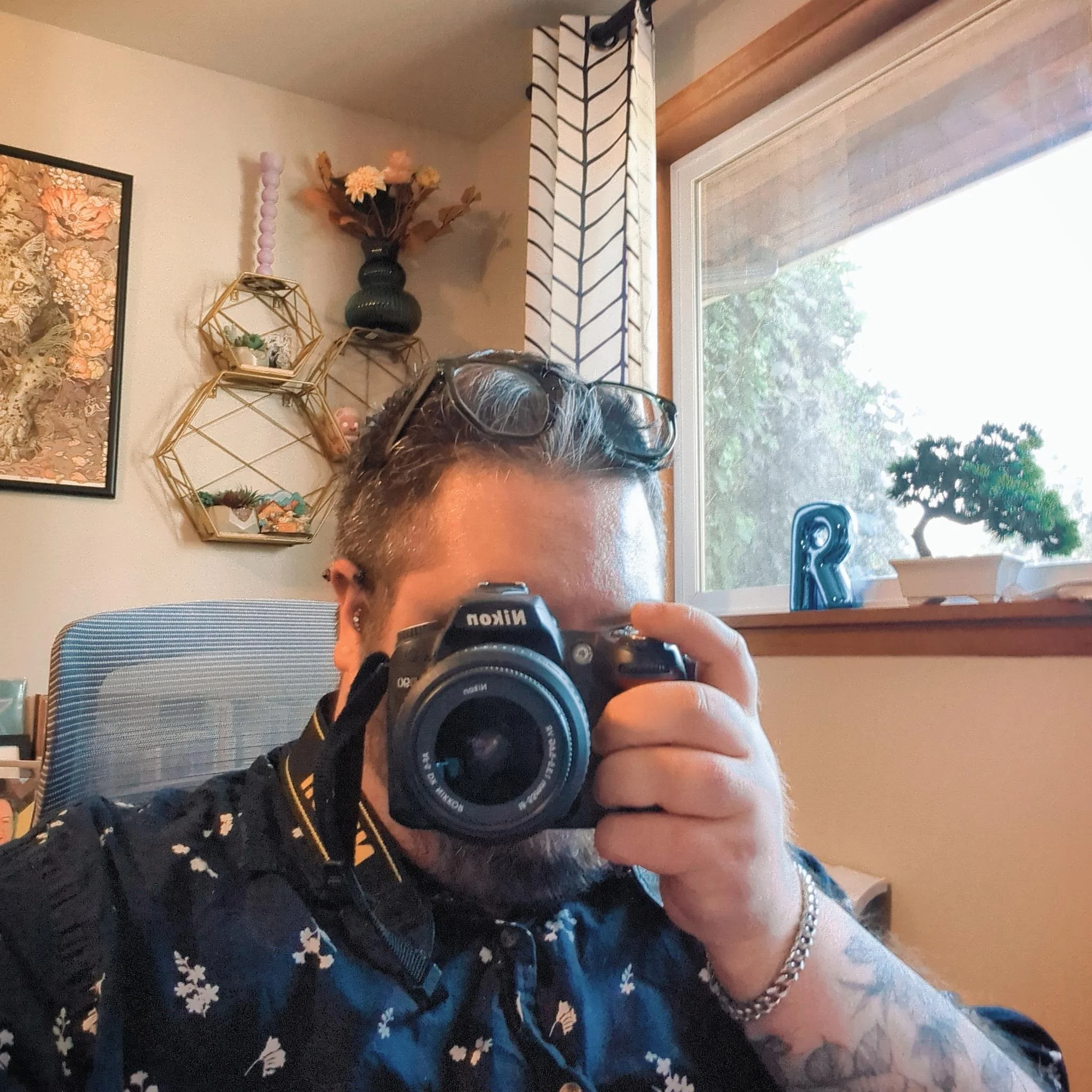 Rowan behind the camera, where he's most comfortable, July 2025