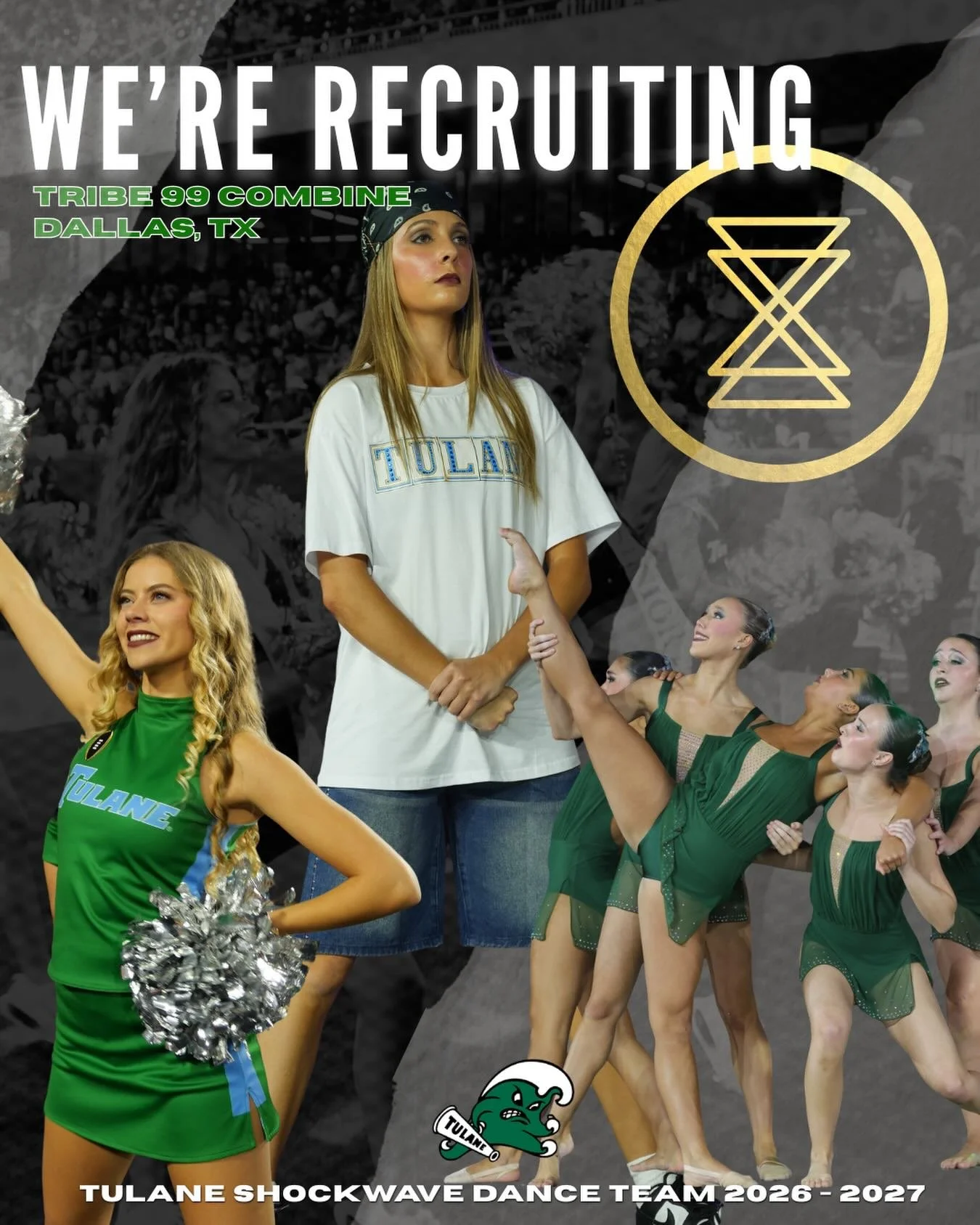 We will be recruiting in Dallas this weekend at the Tribe 99 Combine! Looking forward to watching all the incredible talent and connecting with dancers. Roll wave! 

@tribe99official