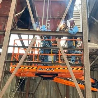 Structural fortification on new fabricated and installed feed bins