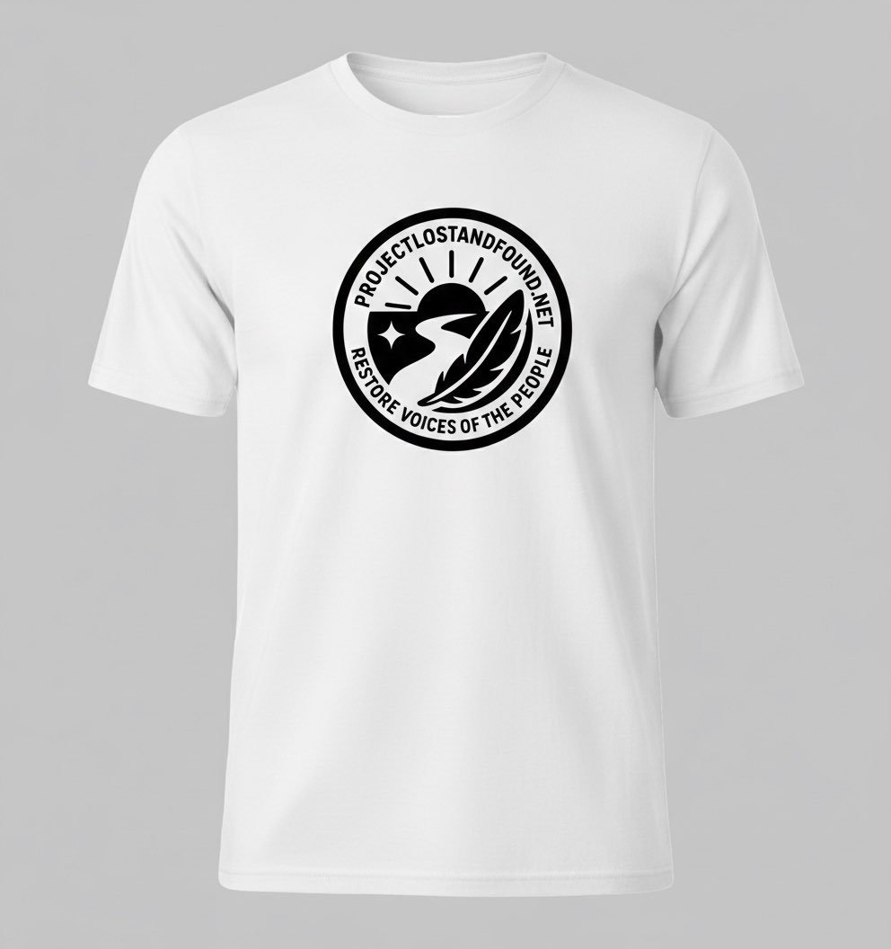 White T-Shirt (black & white logo)