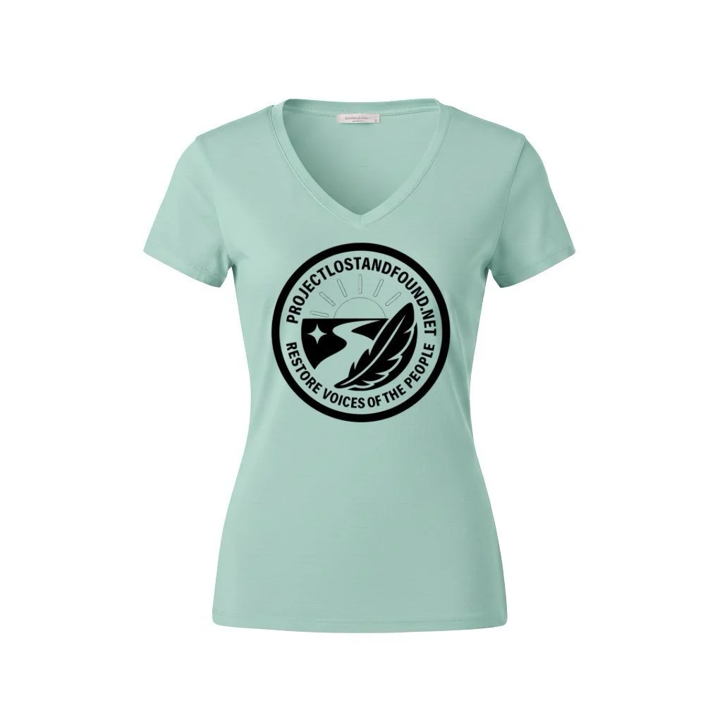 Mint Green Women's V-Neck