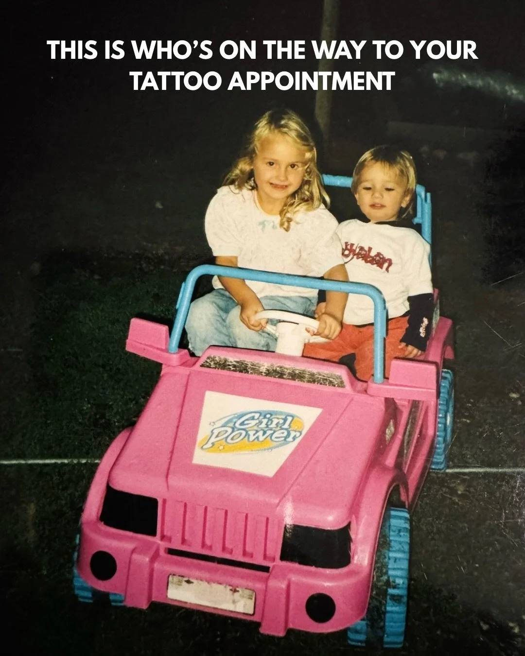 The cutest trend yet😂💗so beyond grateful I get to tattoo for a living, thank you for years of support. I love you all 
&bull;
&bull;
&bull;
#thisiswhotrend #2000 #thankful #screamineagletattoo #downtownkelowna