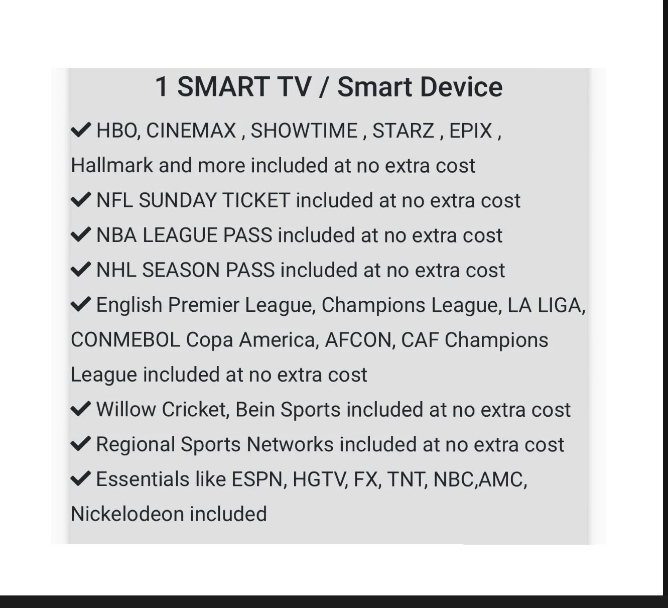 Stream All TV - 1 TV