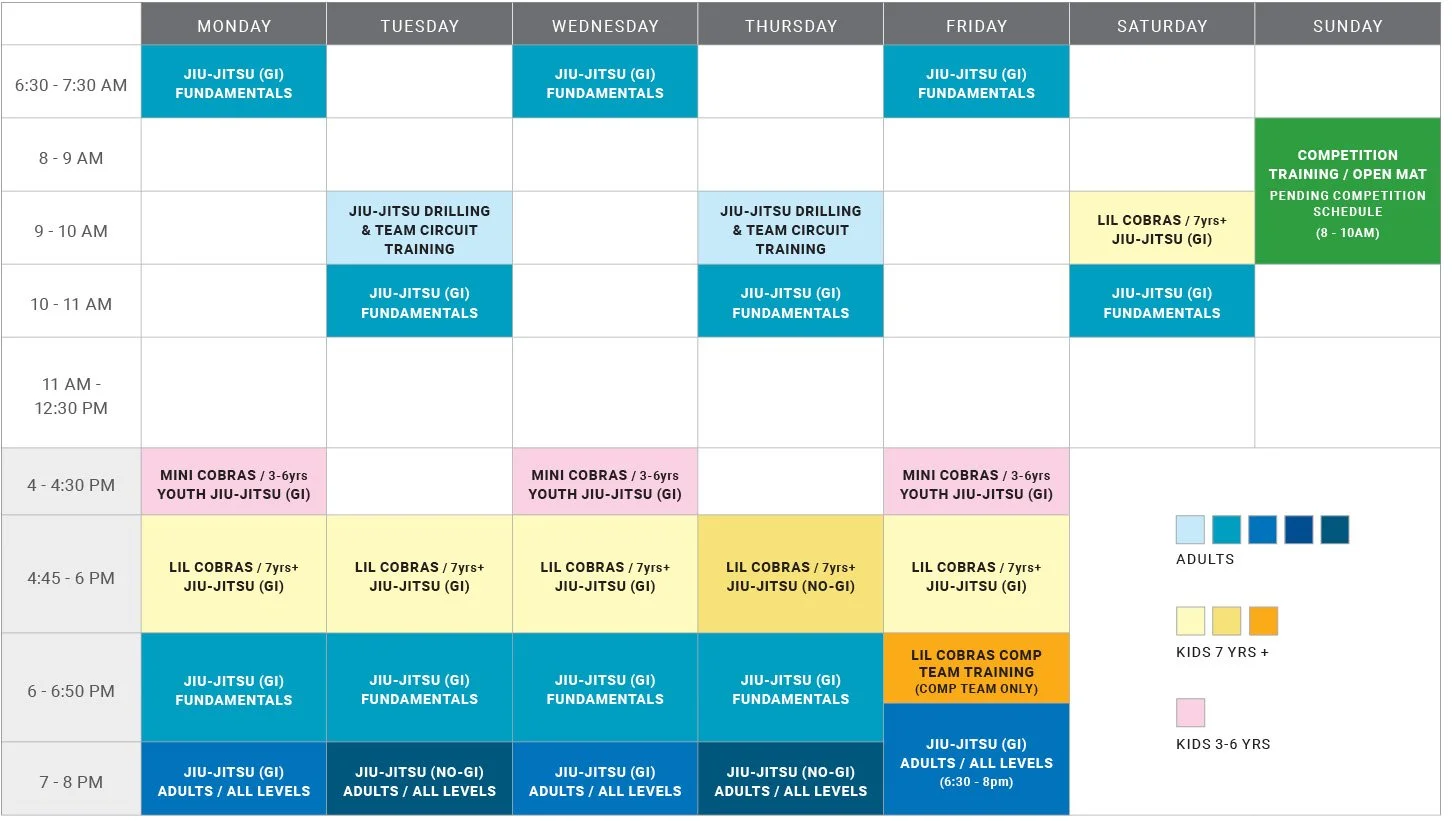 Cobrinha RB Schedule Mar 2026
