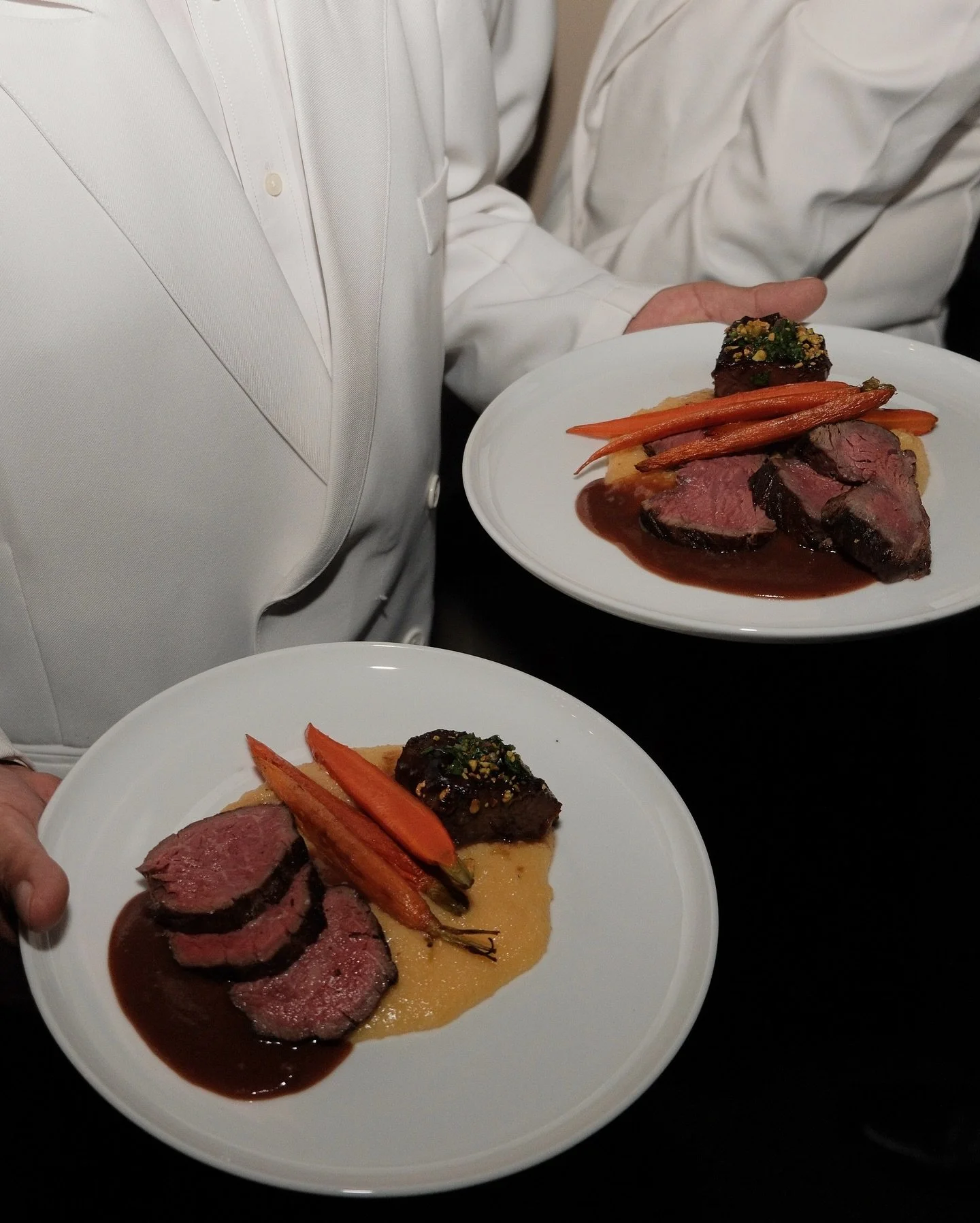 Beef duo in motion.