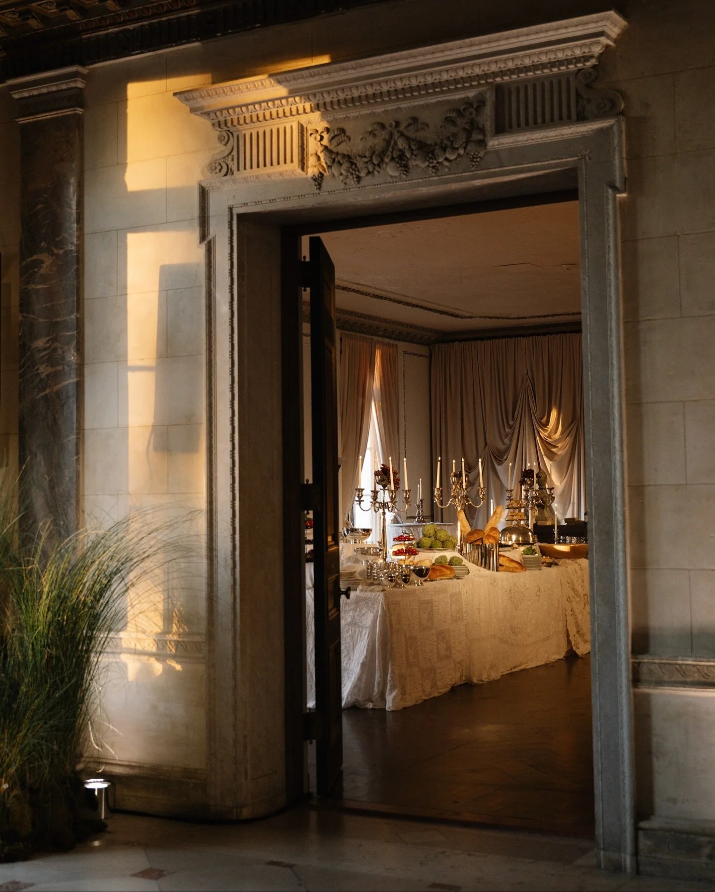 Scenes from dinner service. Spicy vodka pasta and cacio e pepe served from a parmesan wheel, paired with a salad bar and hanger steak carved to order.