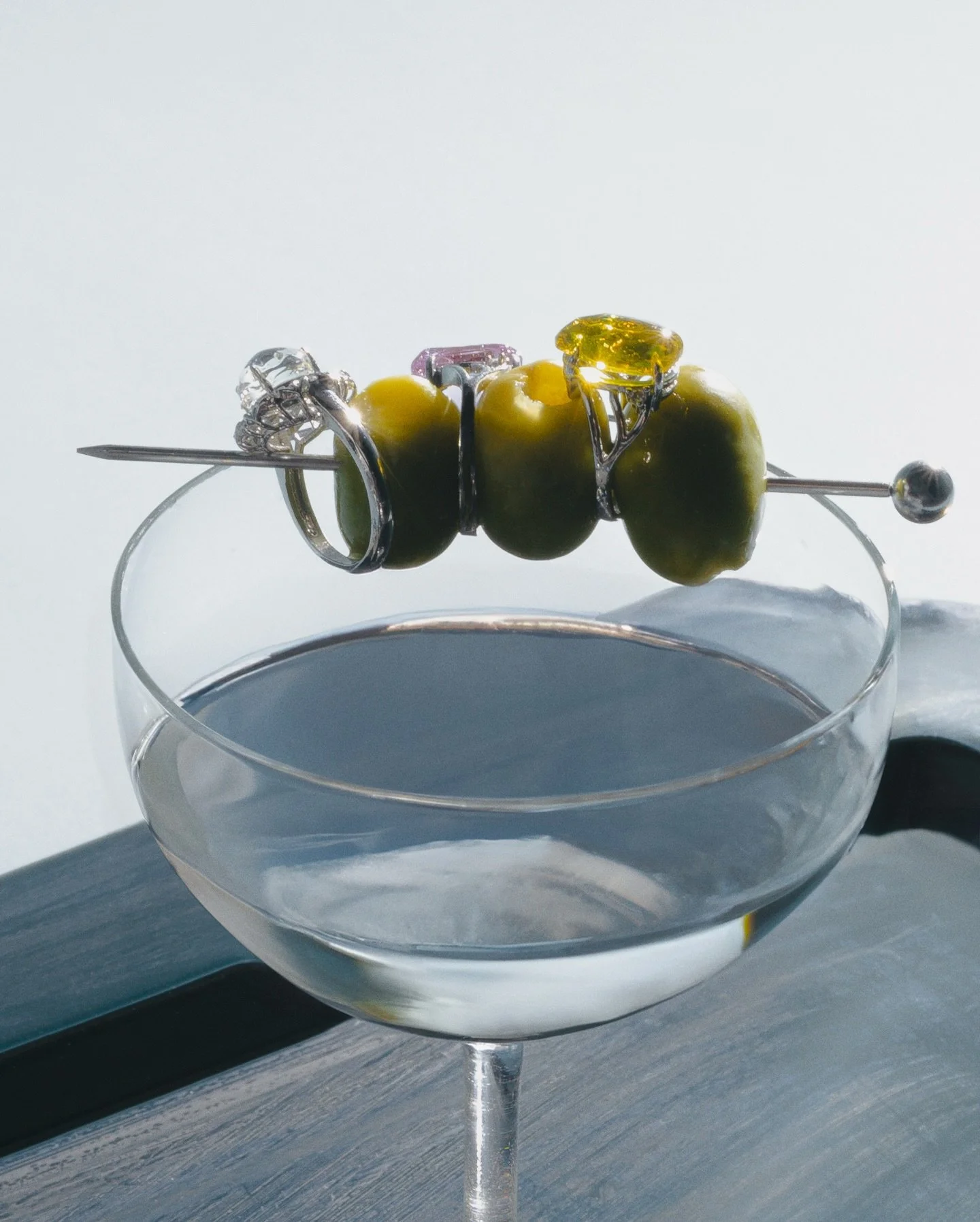 [SPRING ISSUE] Cocktail jewelry was made for the party. Oversized, unapologetic, designed to be noticed across a room. We took that same concept and placed it where cocktail hour actually lives.