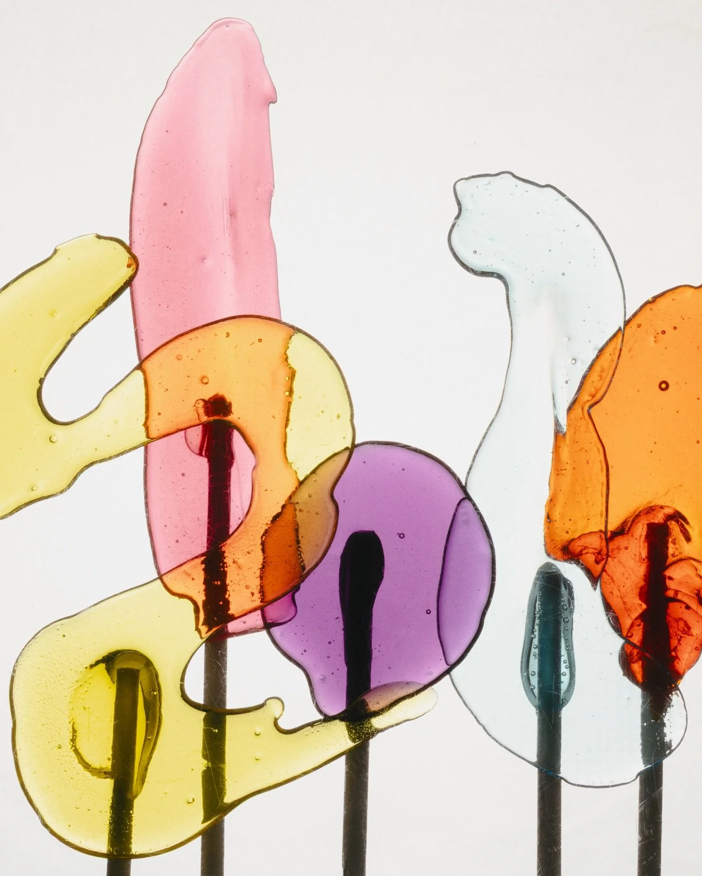 Our spring issue was all about playing with sugar. From cocktail rings to transparent bangles, we turned our attention to the lollipop and viewed it as a design object. 

Reimagined in fluid, organic forms that mirror the sculptural silhouettes defin