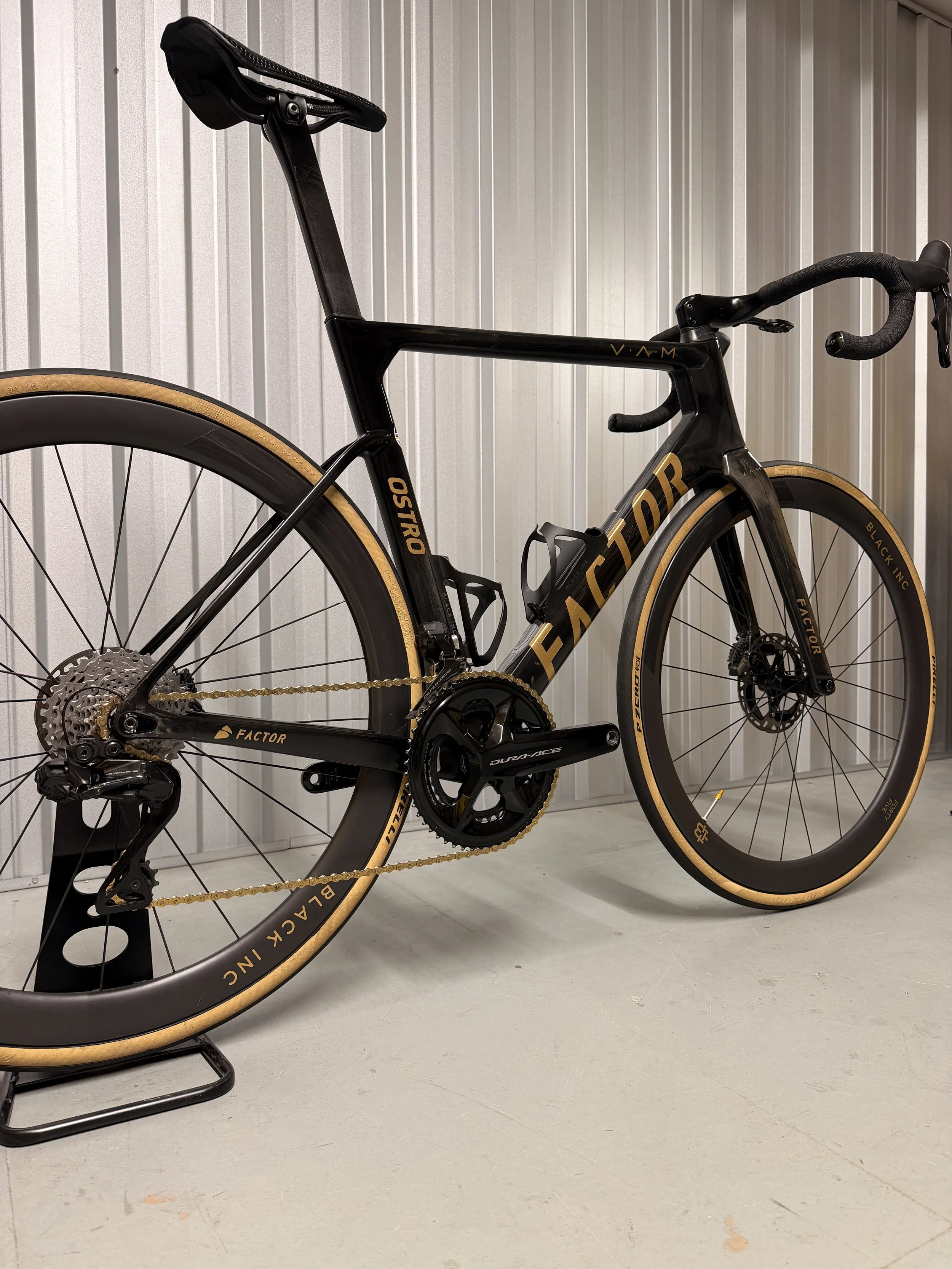 2023 Factor Ostro VAM Brushed Gold Limited Edition - Dura-Ace Di2 Full Carbon Road Bike