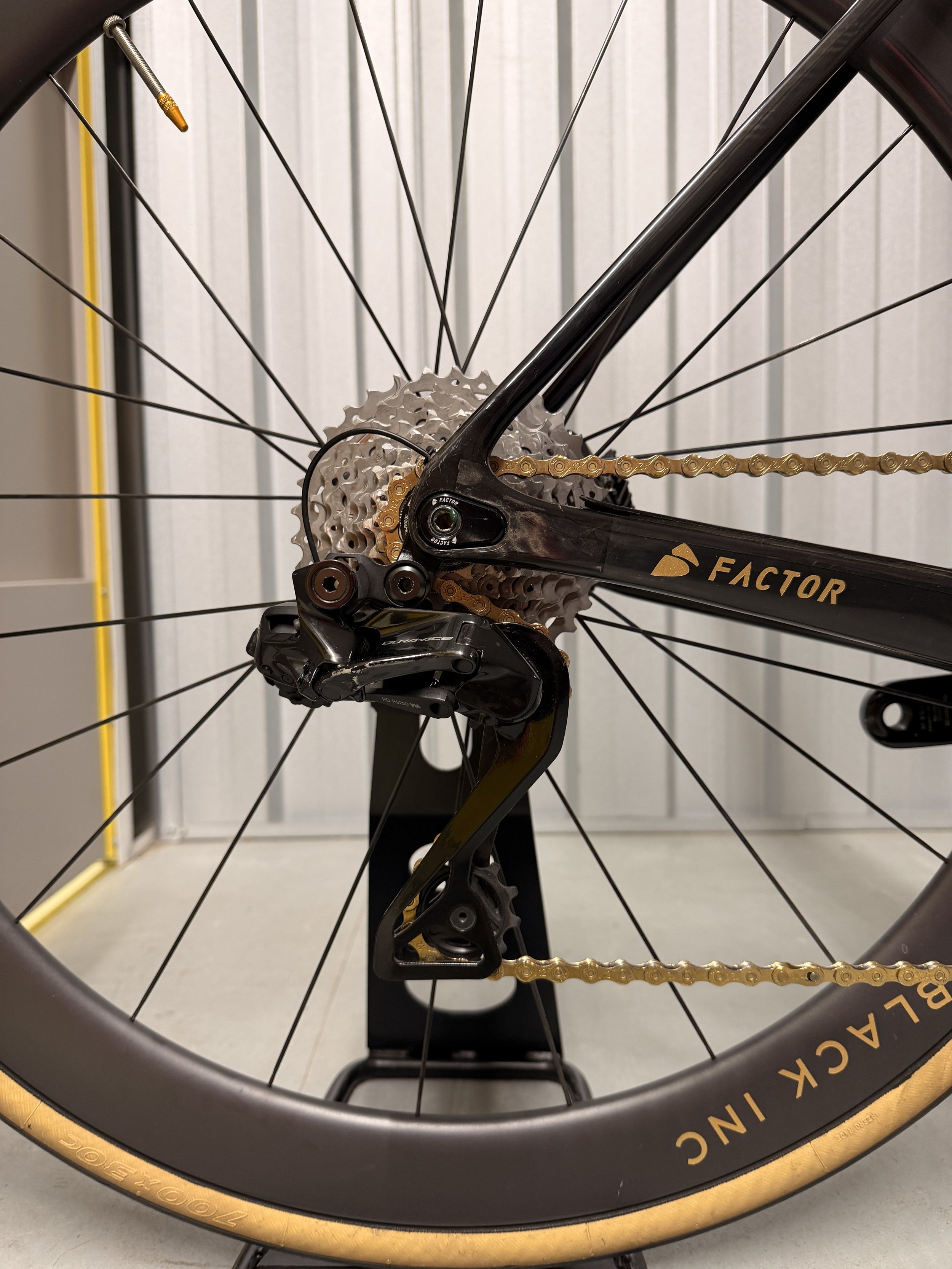 2023 Factor Ostro VAM Brushed Gold Limited Edition - Dura-Ace Di2 Full Carbon Road Bike