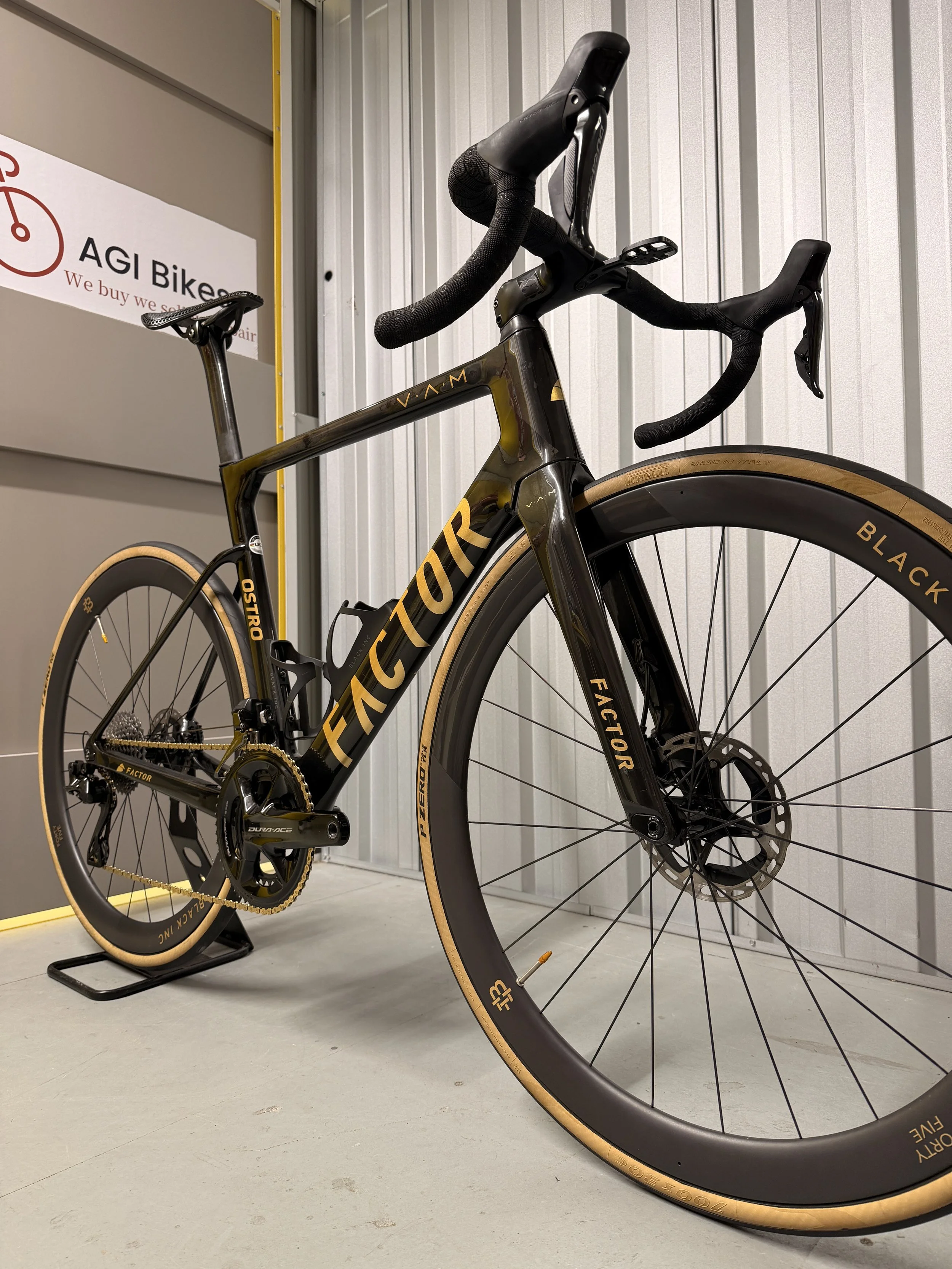 2023 Factor Ostro VAM Brushed Gold Limited Edition - Dura-Ace Di2 Full Carbon Road Bike