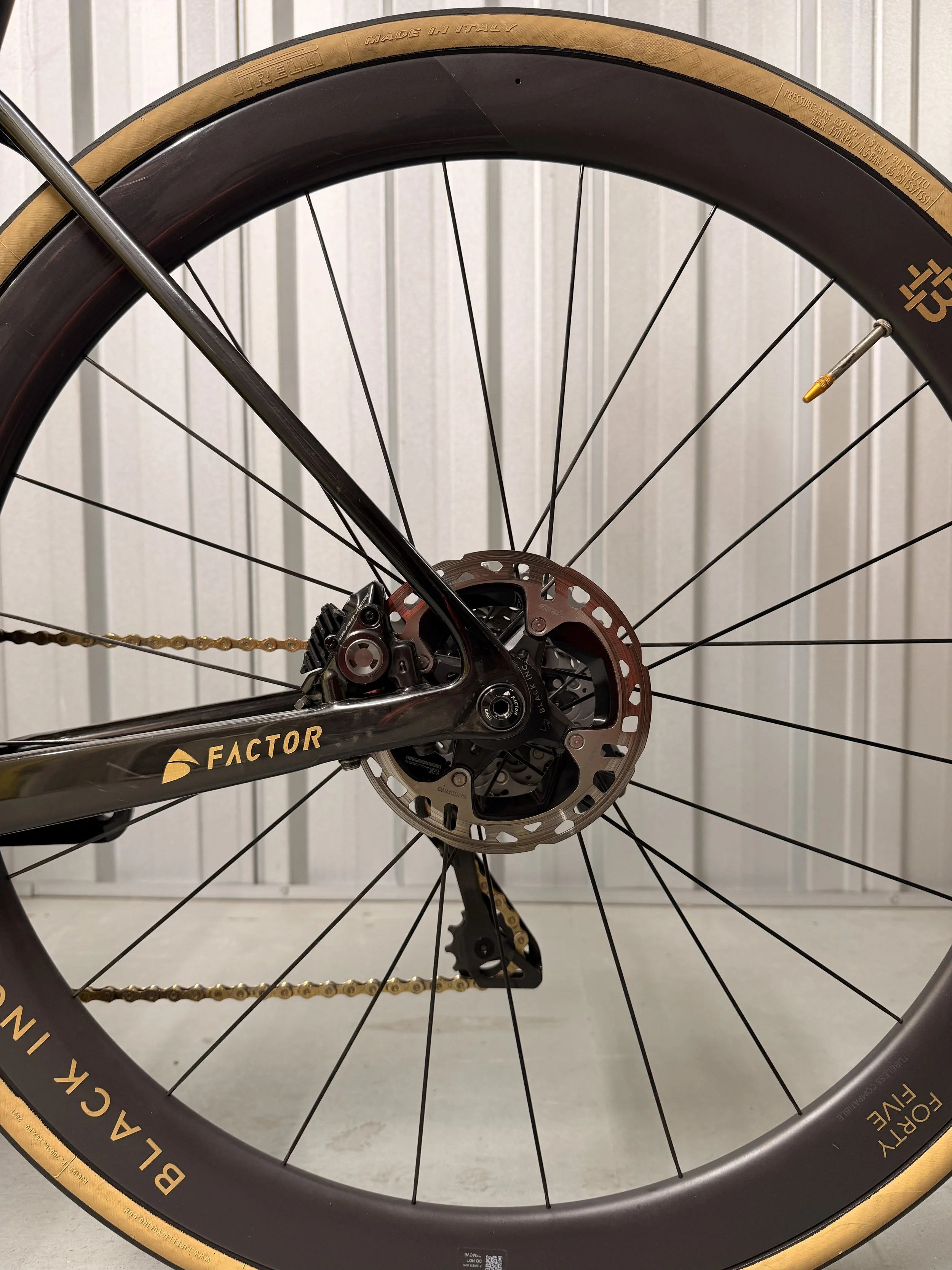2023 Factor Ostro VAM Brushed Gold Limited Edition - Dura-Ace Di2 Full Carbon Road Bike