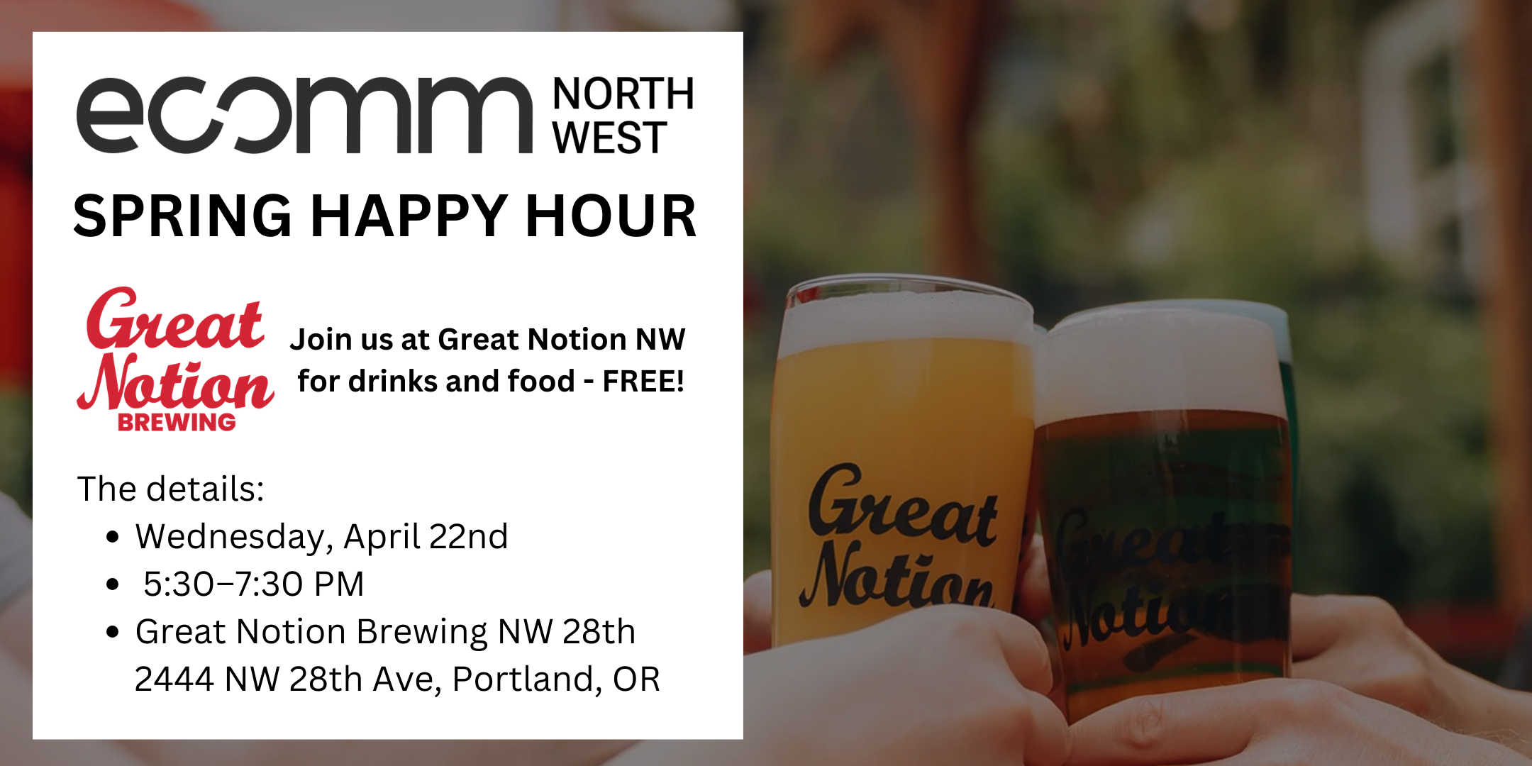EcommNW Happy Hour at Great Notion Brewing