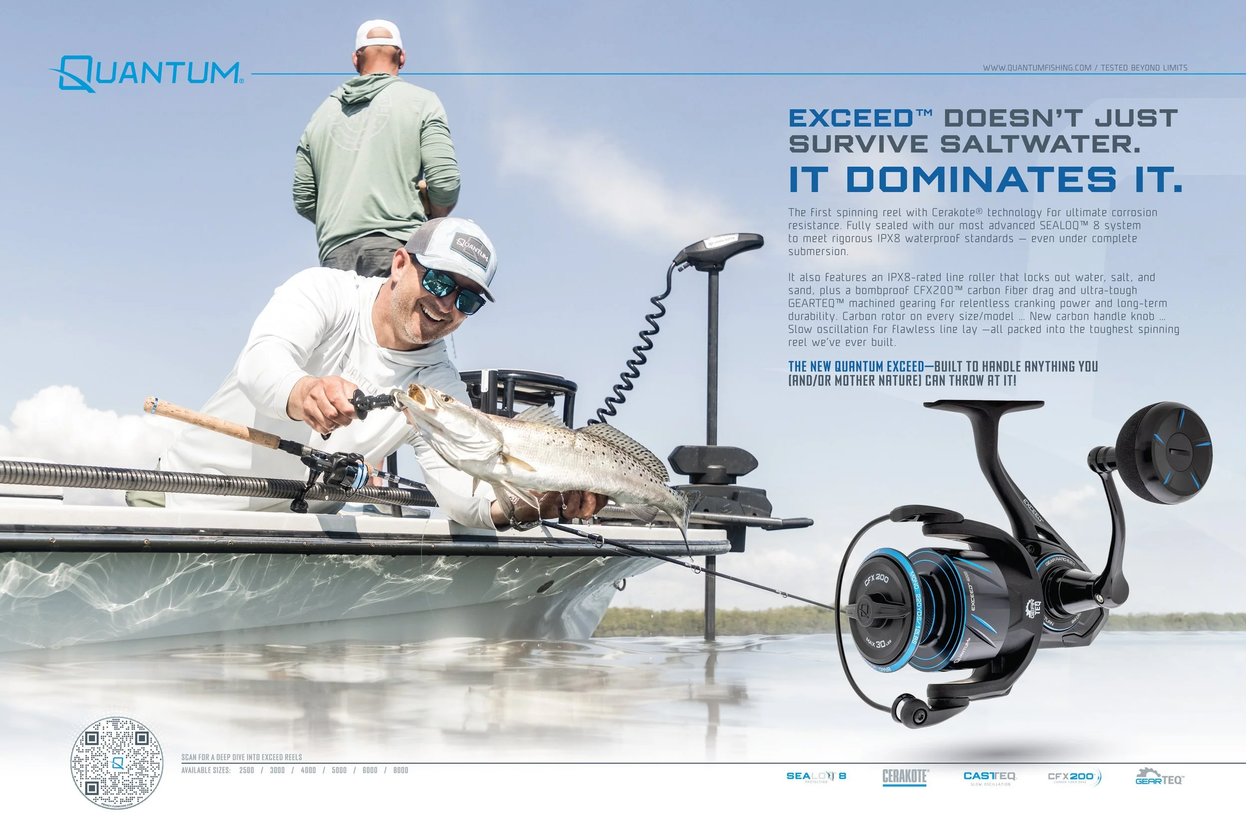Full Spread - Quantum Exceed Ad for Print Magazine