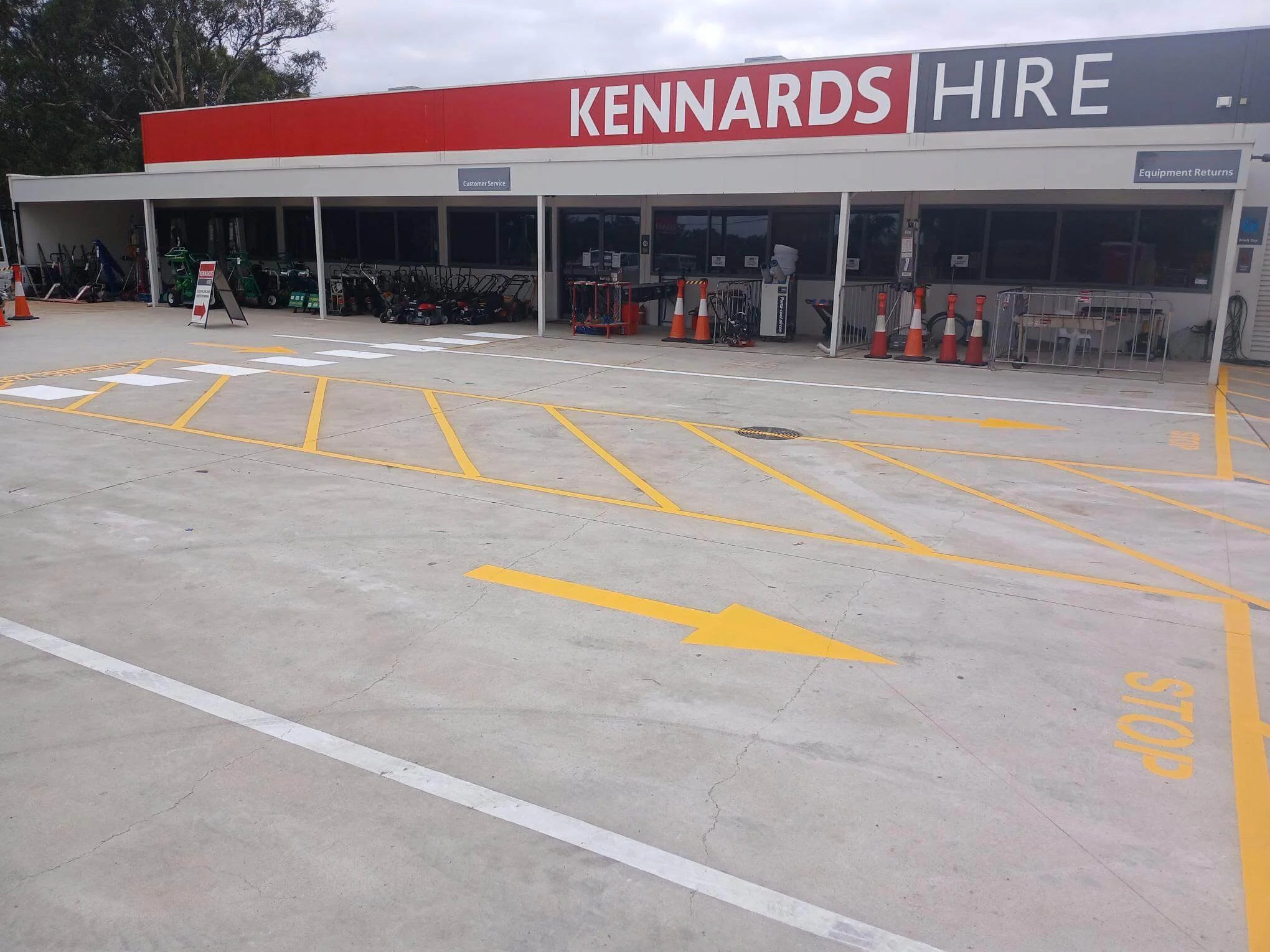 Kennards Hire Carpark & Safety Line Marking
