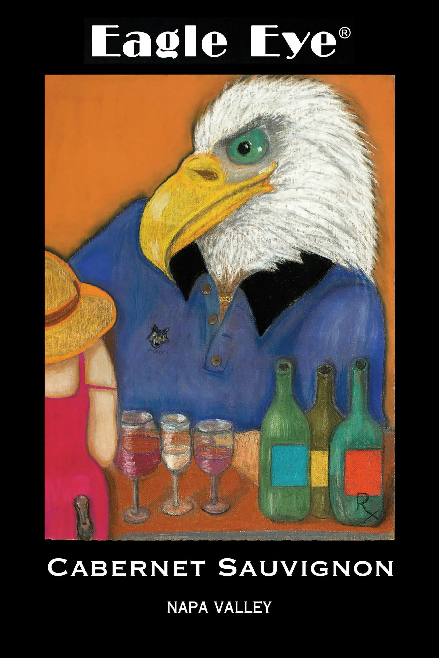 Eagle Eye Label Art Poster