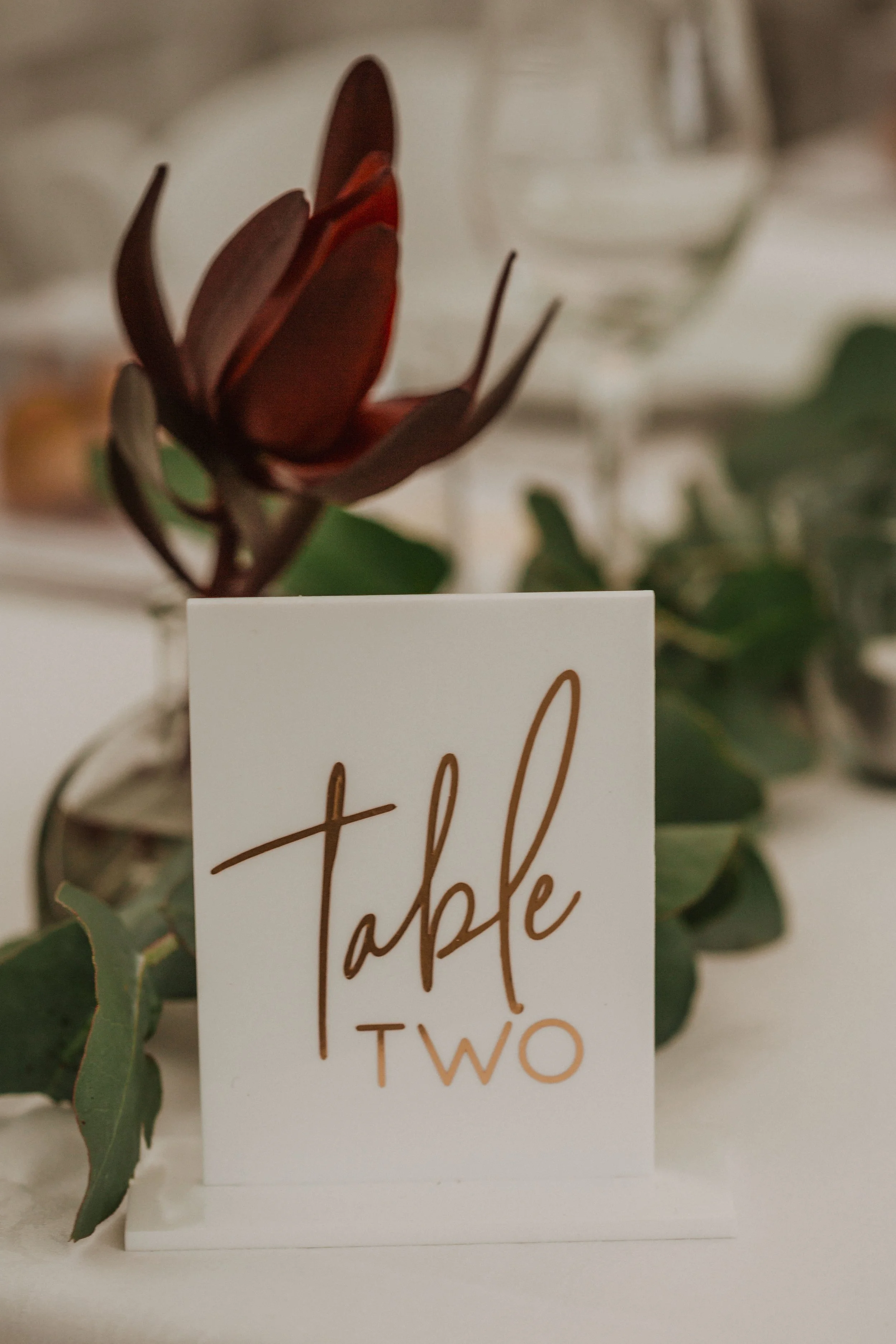 Acrylic Table Numbers